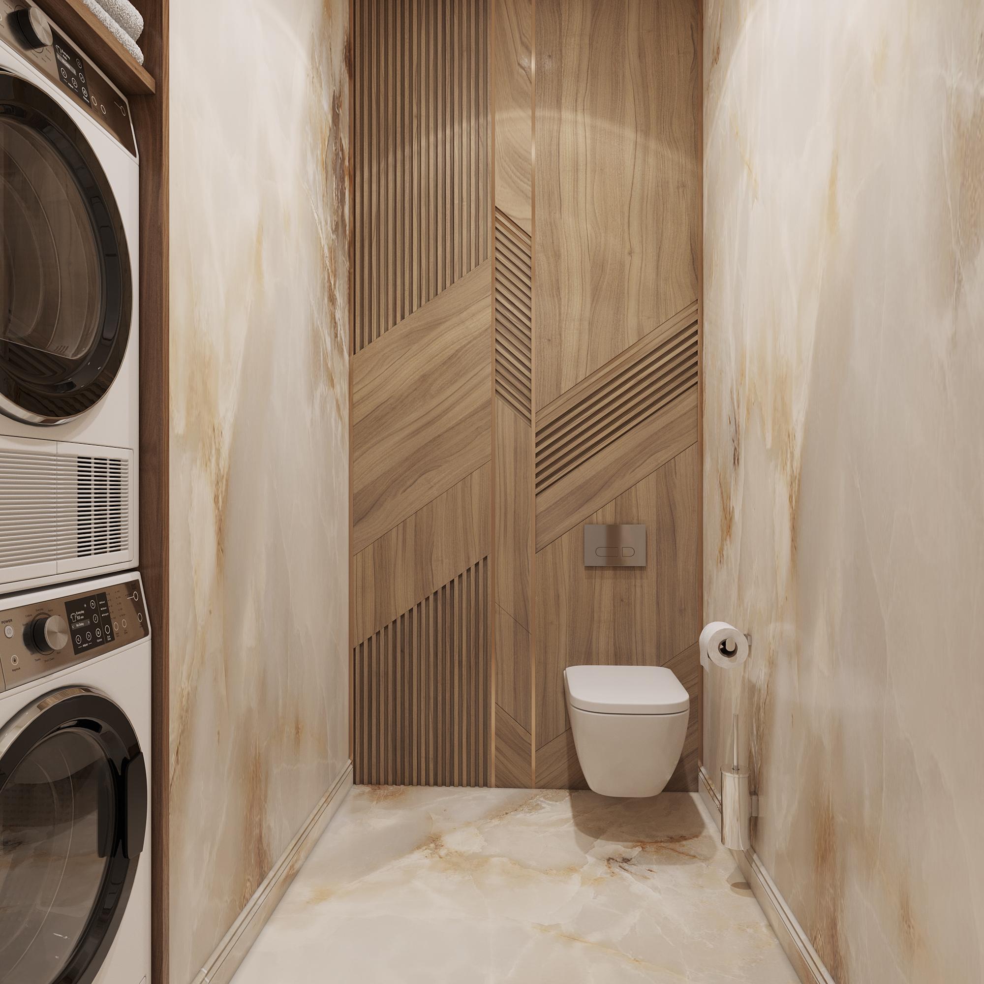 Laundry room made in the style of Contemporary Neoclassicism