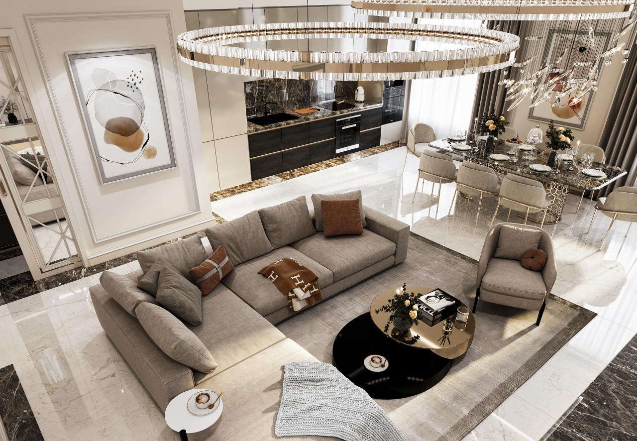 Housing Estate Serdtse Stolitsy 2 Apartments Contemporary classics photo  №4