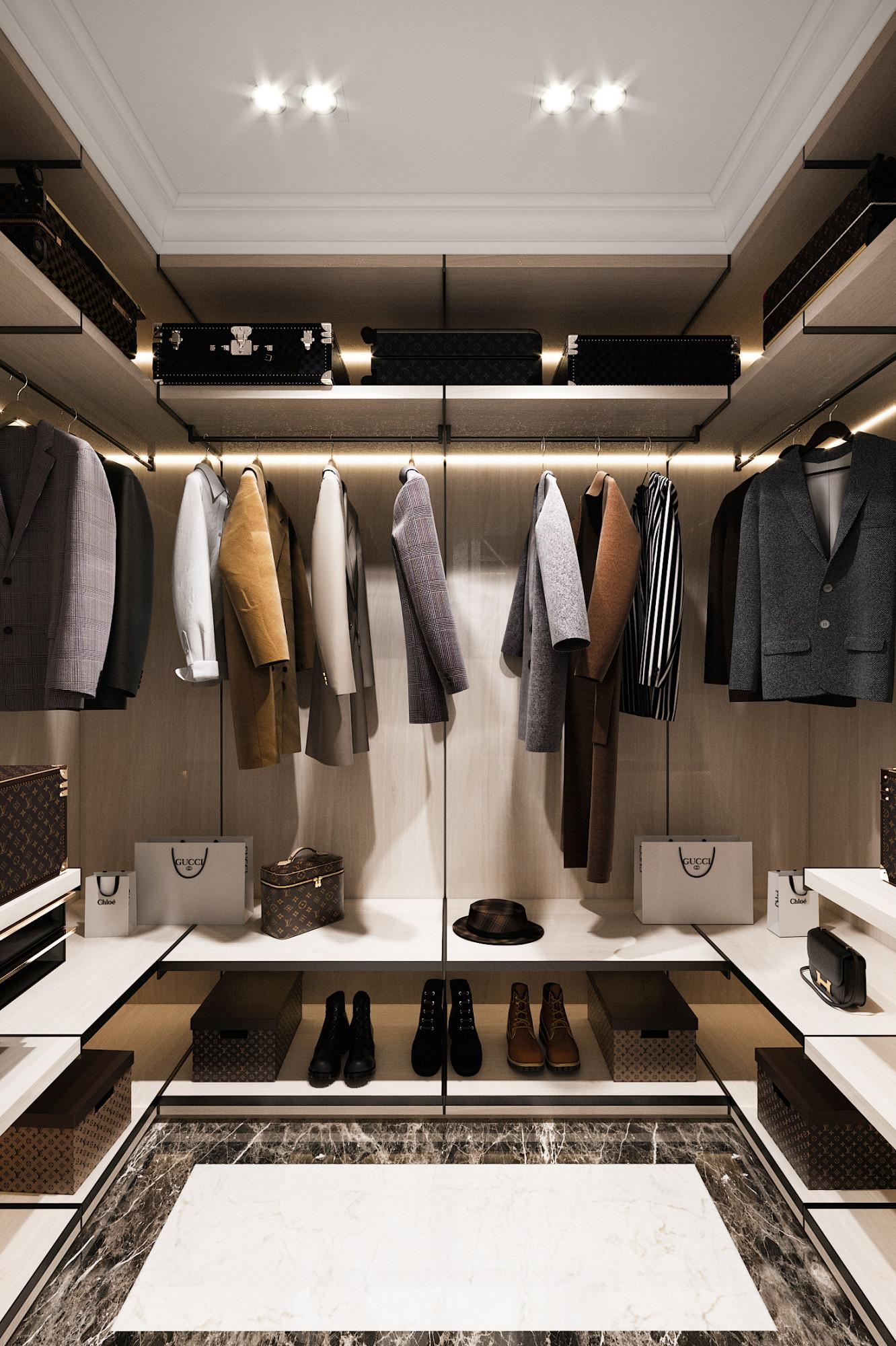 Dressing room made in the style of Contemporary