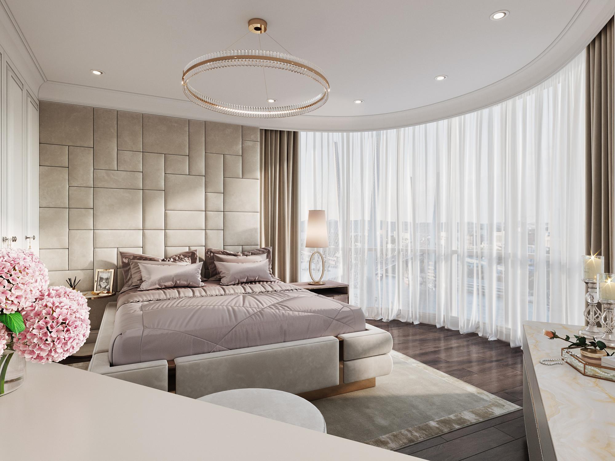 Master bedroom made in the style of Classics Neoclassicism