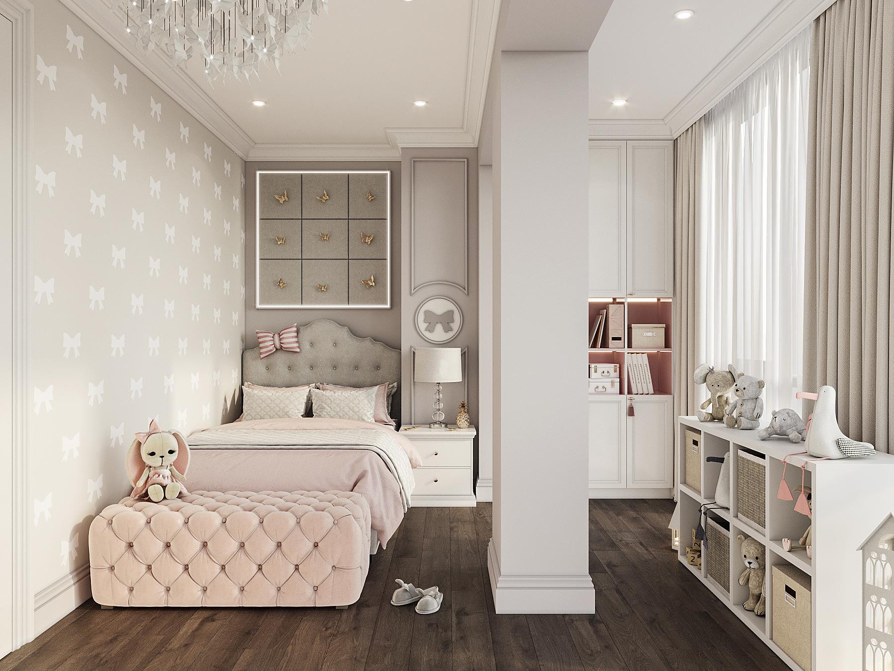 Nursery room made in the style of Classics Neoclassicism