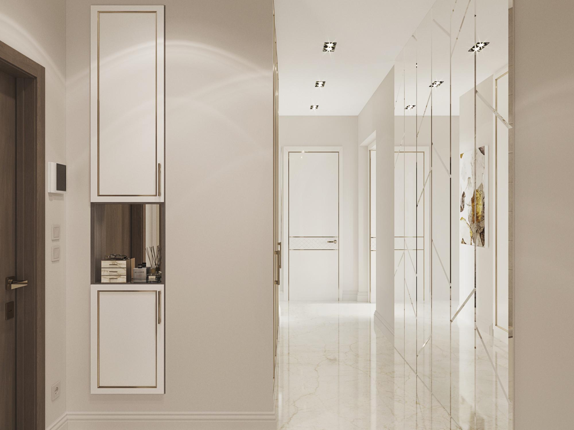 Hall  made in the style of Contemporary Neoclassicism