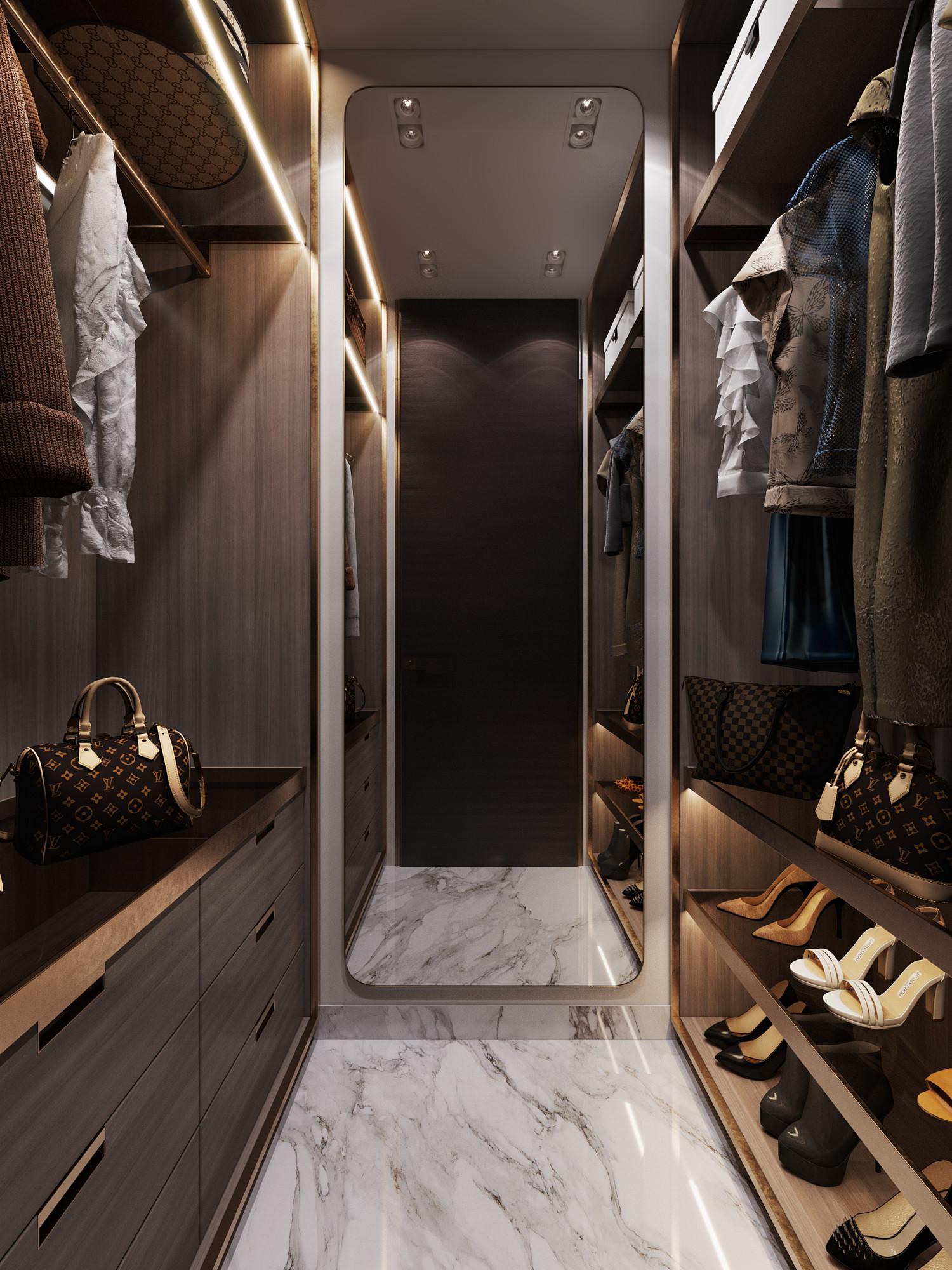 Dressing room made in the style of Contemporary