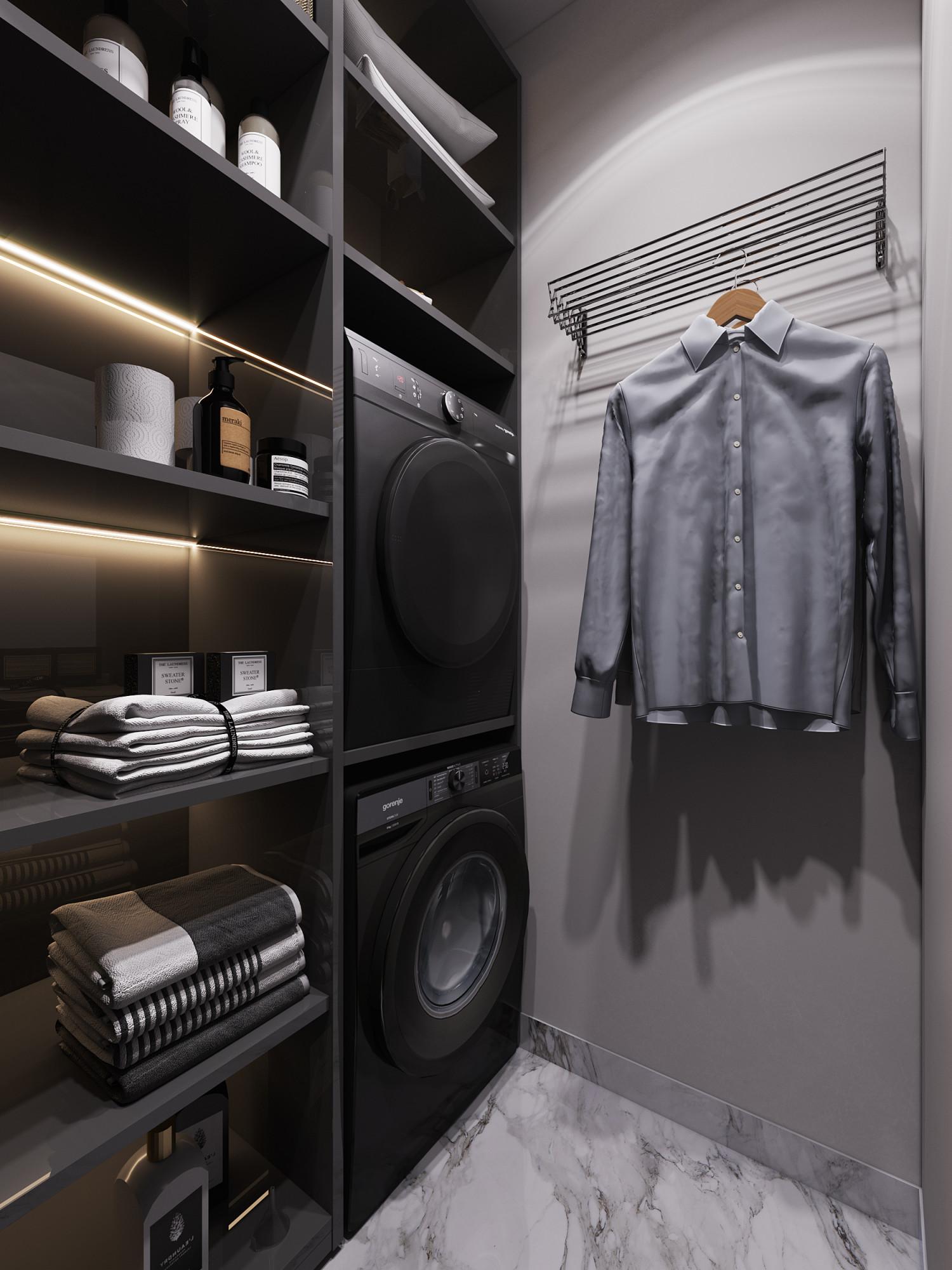Laundry room made in the style of Contemporary