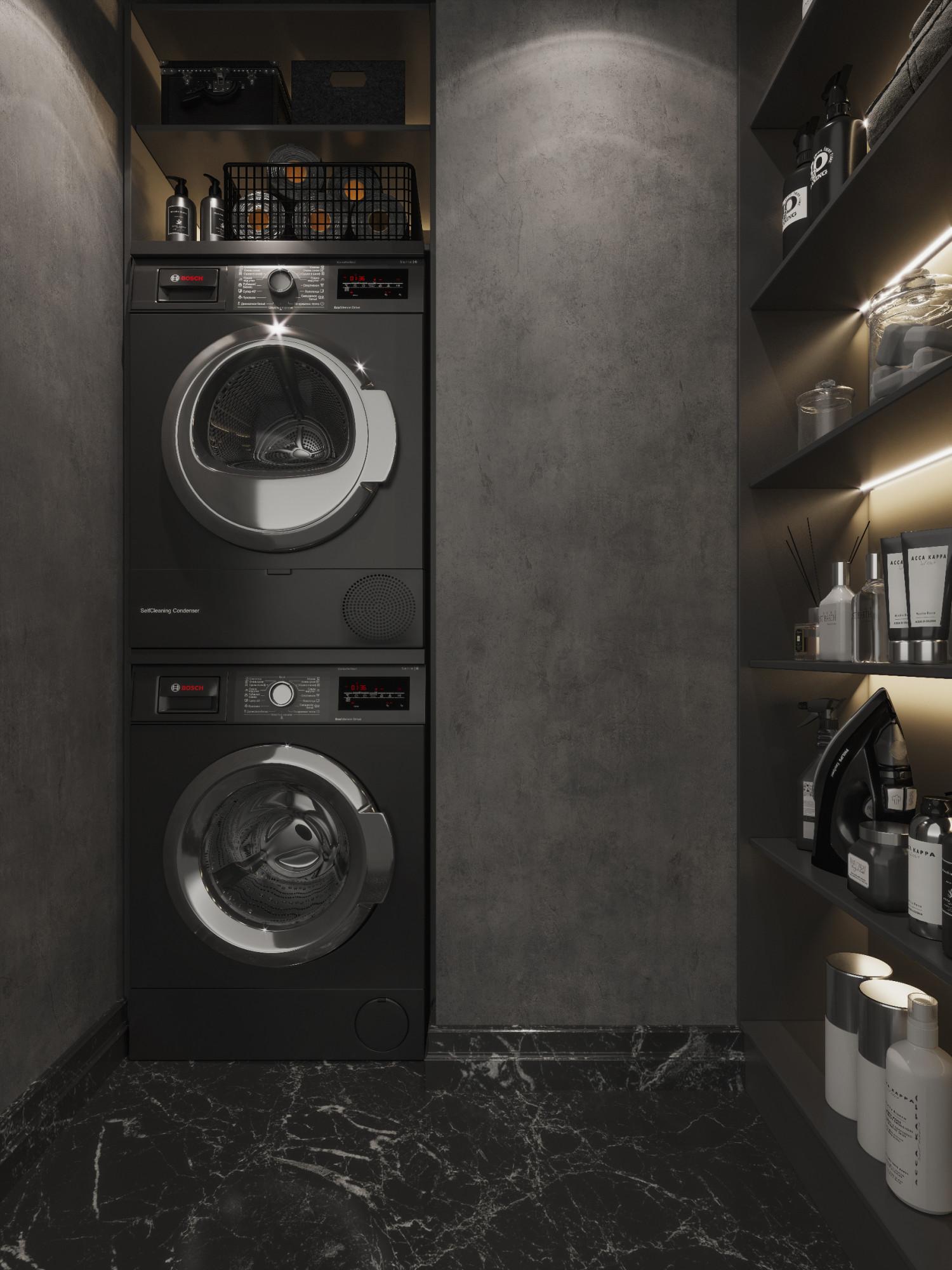 Laundry room made in the style of Contemporary classics