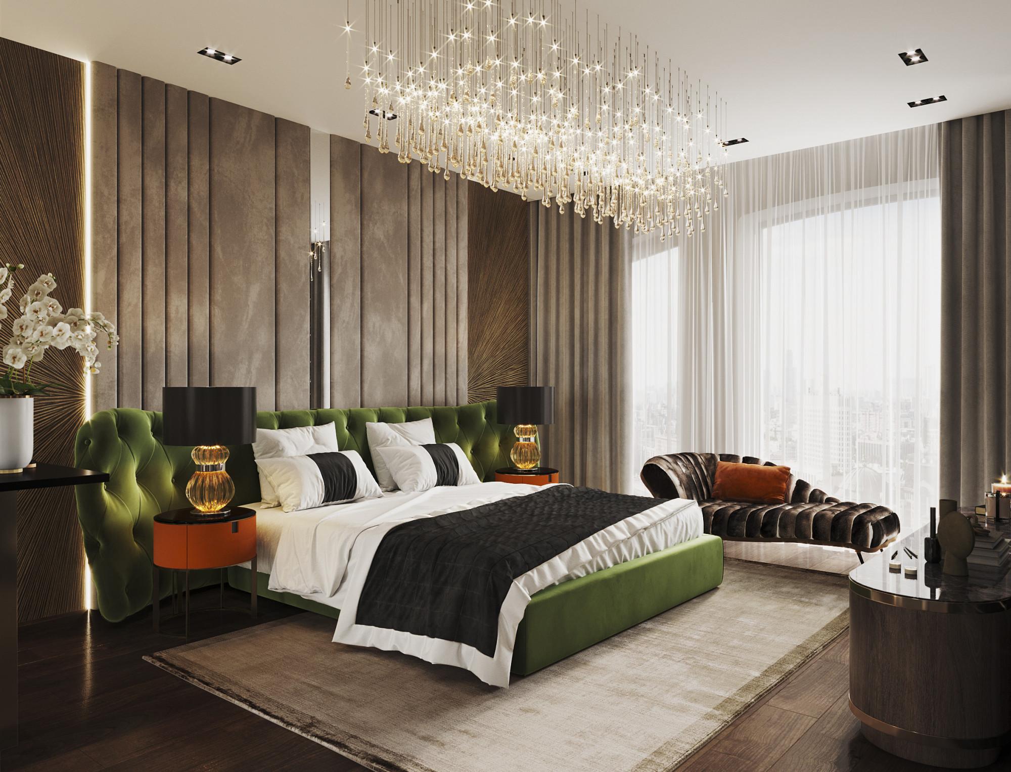 Master bedroom  made in the style of Contemporary classics