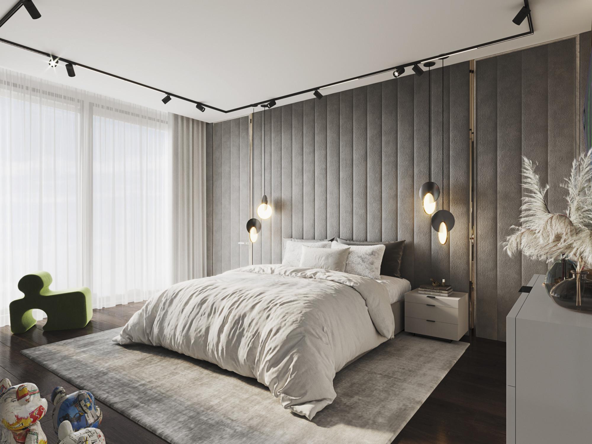 Master bedroom  made in the style of Contemporary Expressionism 