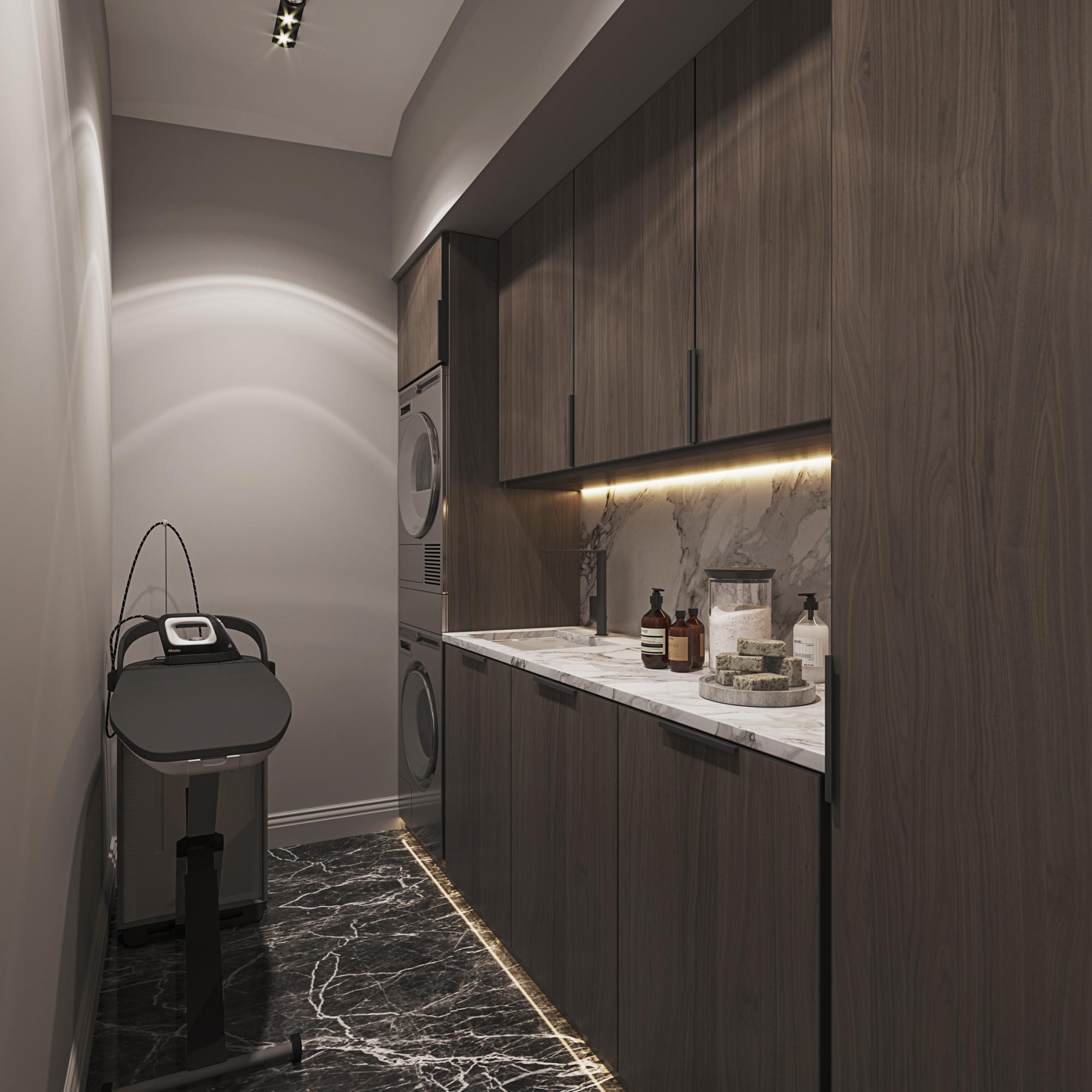 Laundry room made in the style of Contemporary