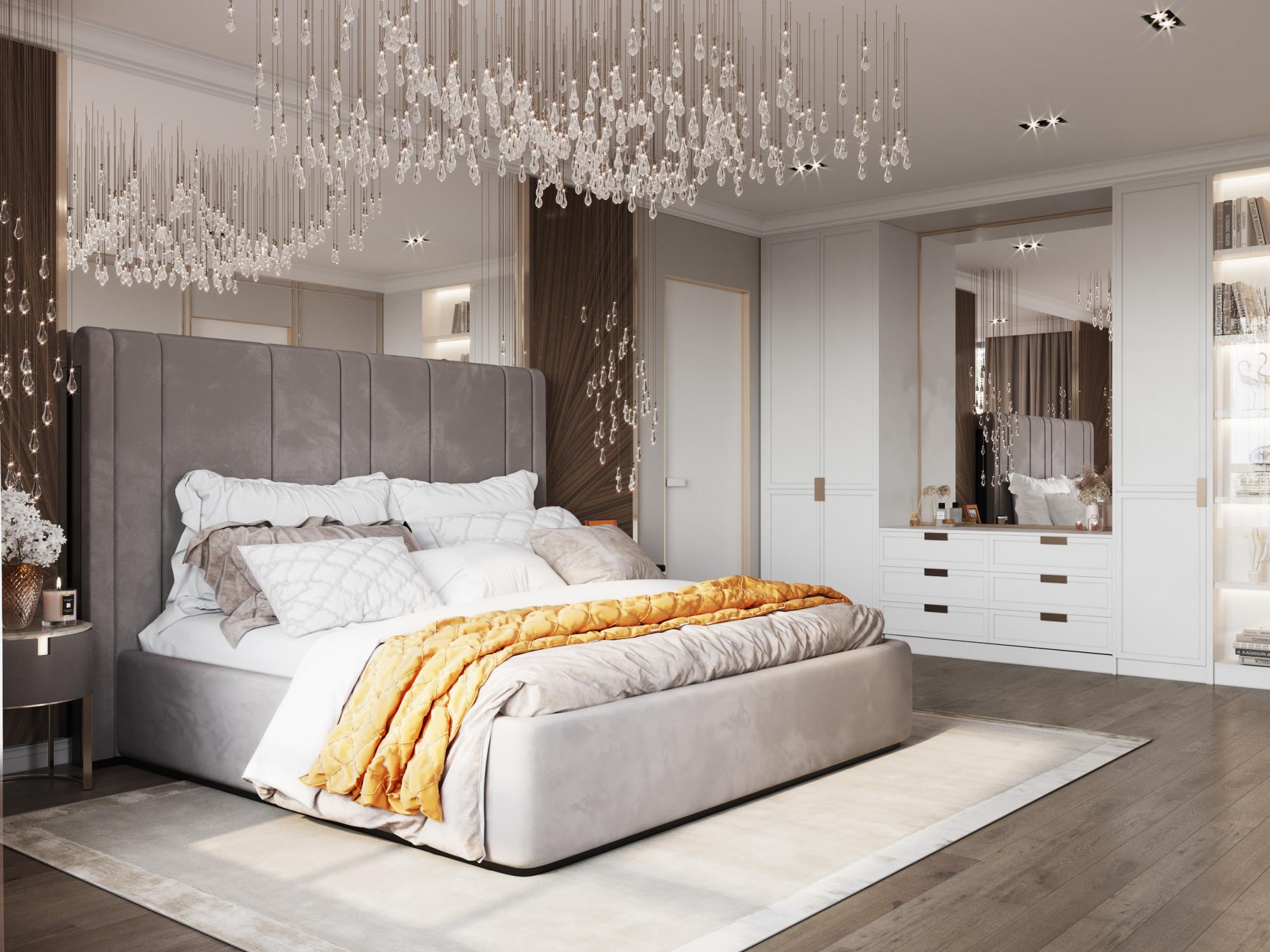Master bedroom  made in the style of Contemporary Neoclassicism