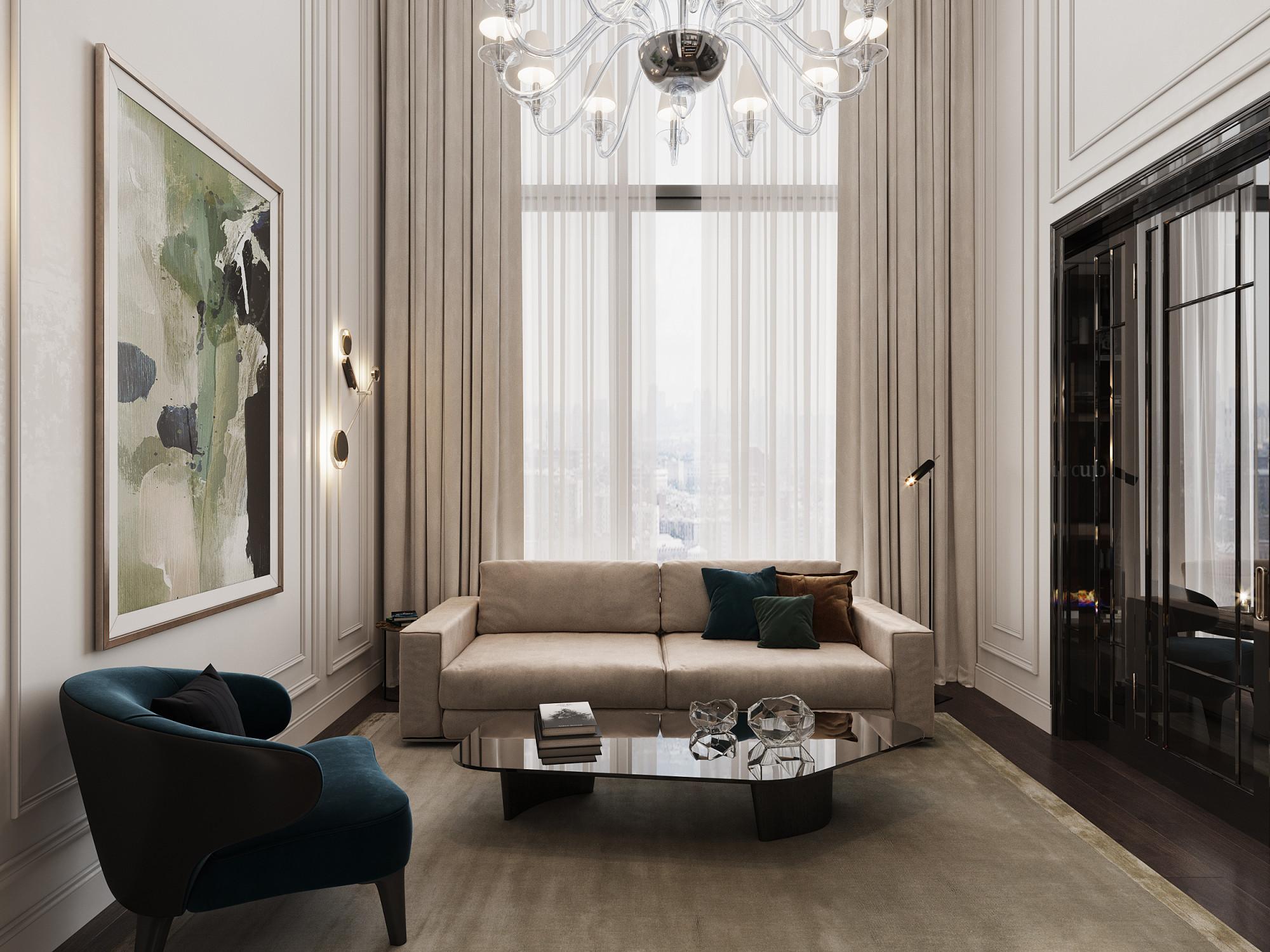 Library made in the style of Contemporary classics