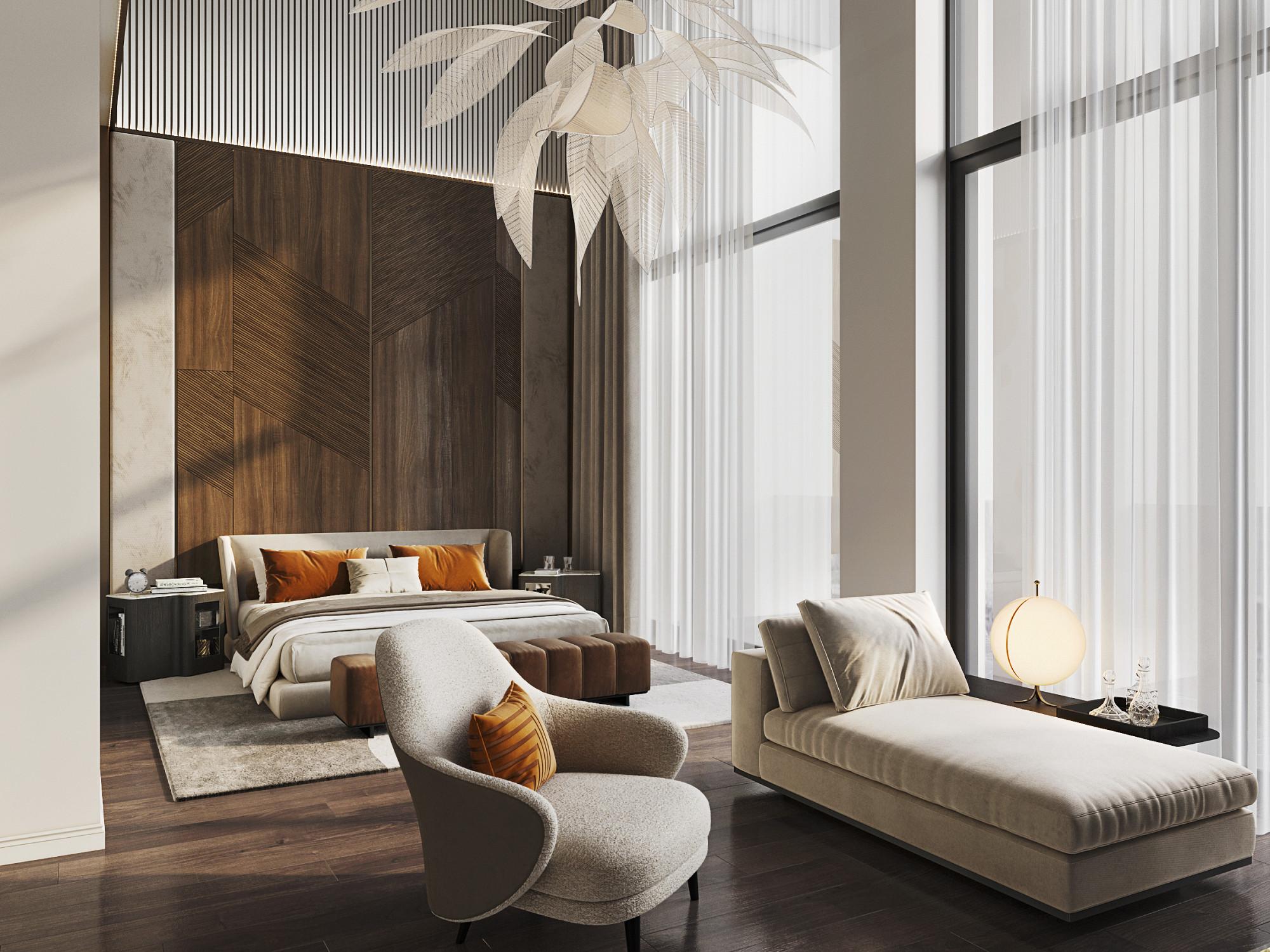 Master bedroom  made in the style of Contemporary