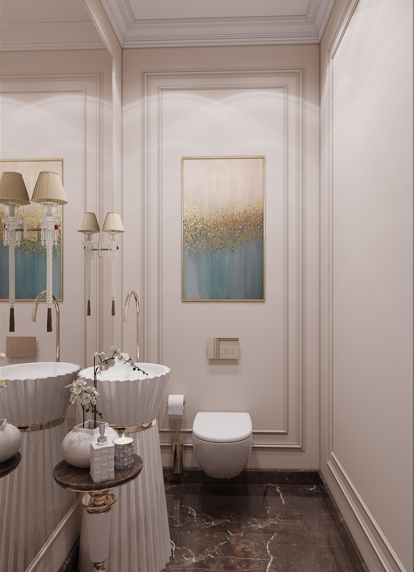 Bathroom made in the style of Contemporary classics