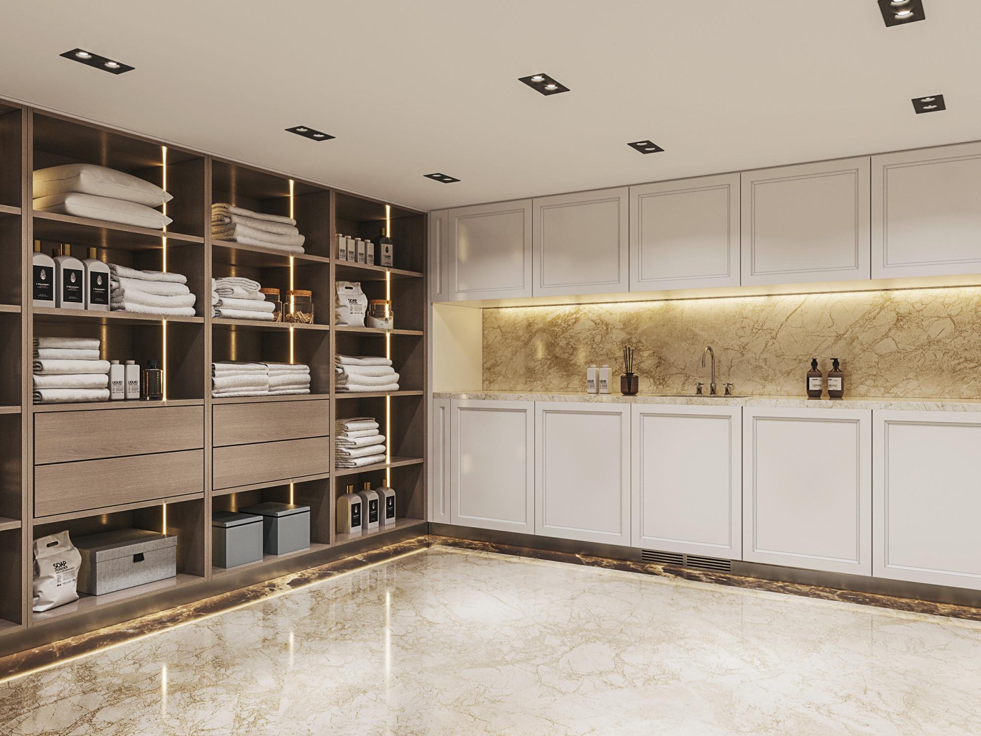 Laundry room made in the style of Contemporary