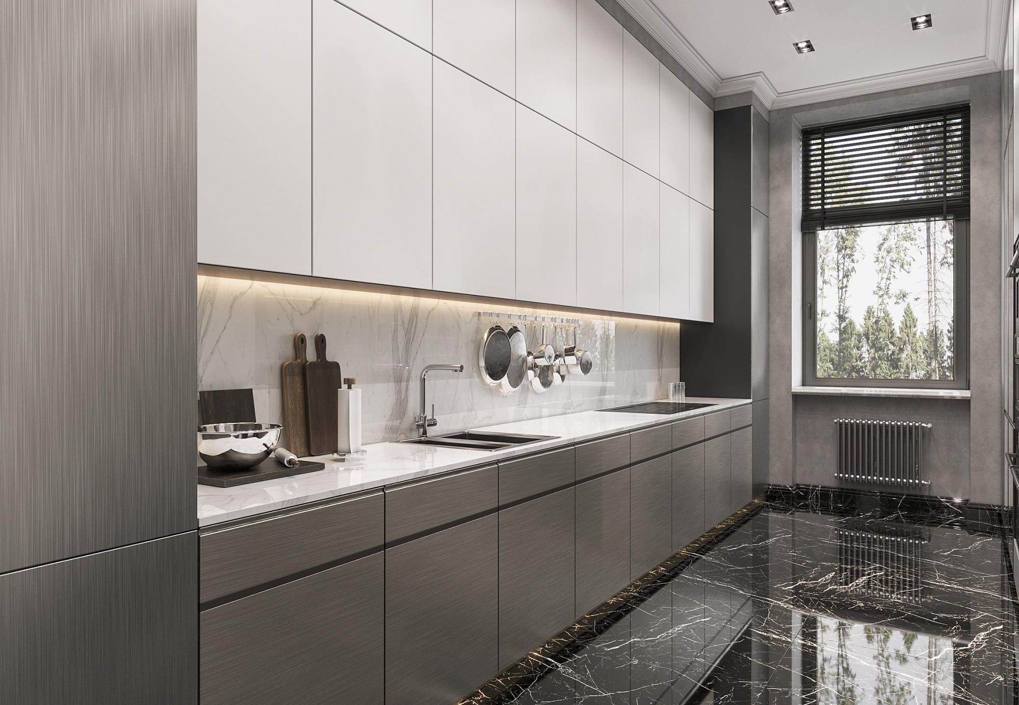 Technical kitchen made in the style of Classics Contemporary