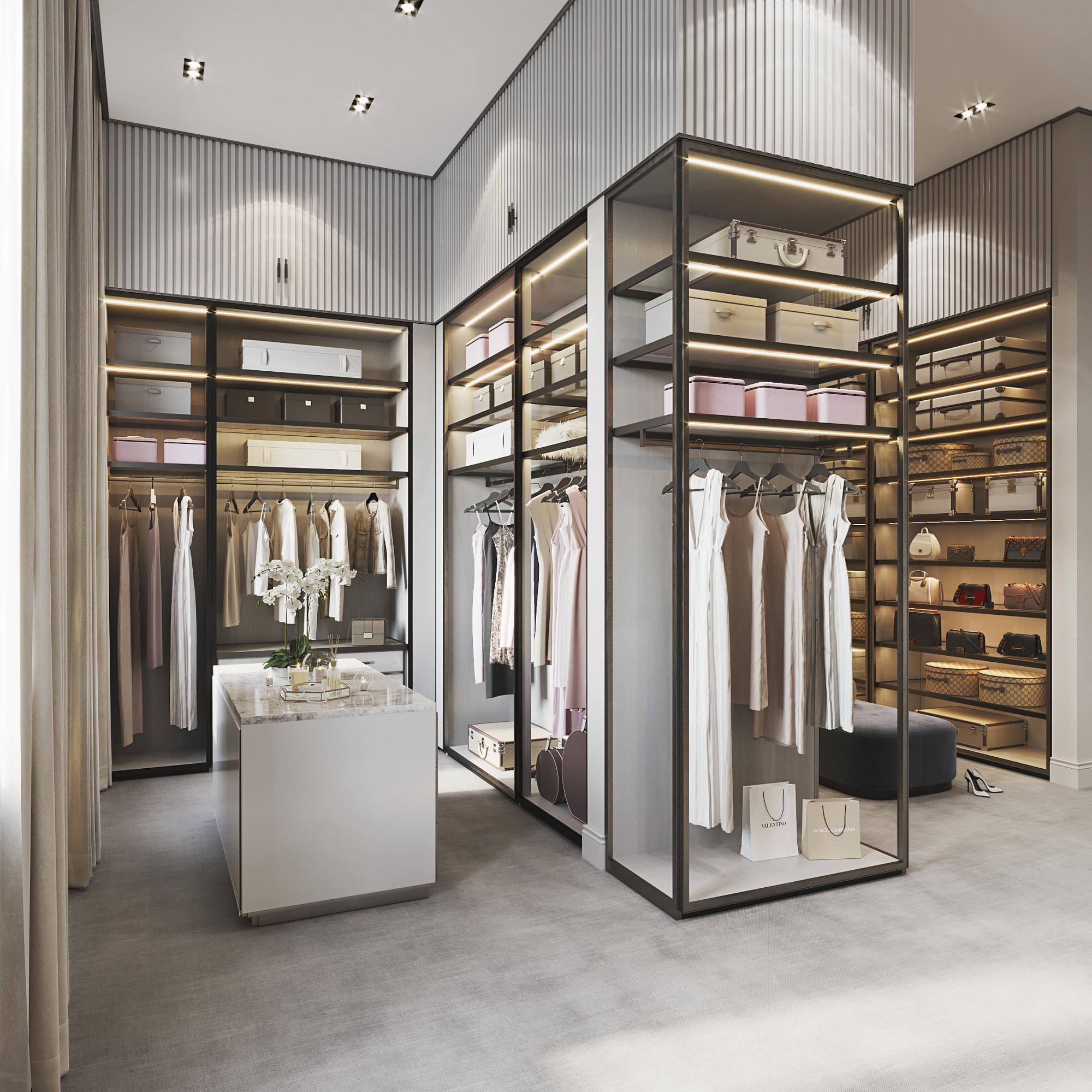 Dressing room made in the style of Contemporary