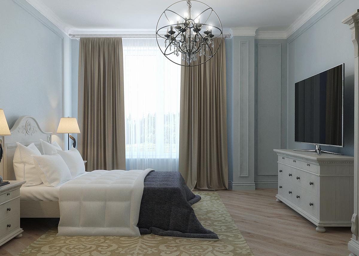 Guest bedroom made in the style of Contemporary classics