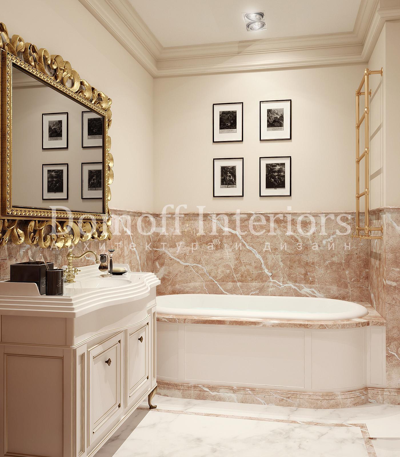 Bathroom made in the style of Contemporary classics