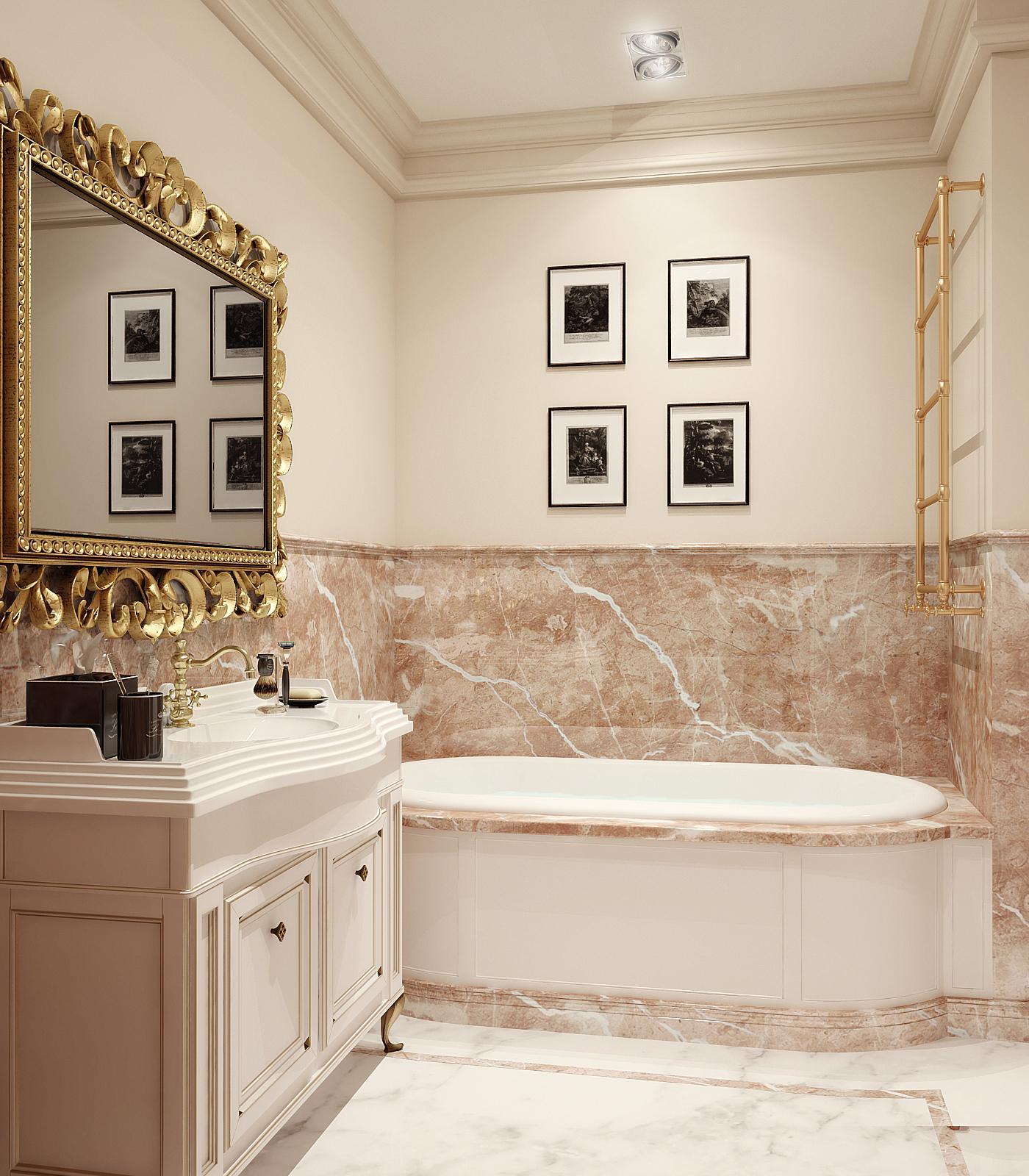 Bathroom made in the style of Contemporary classics