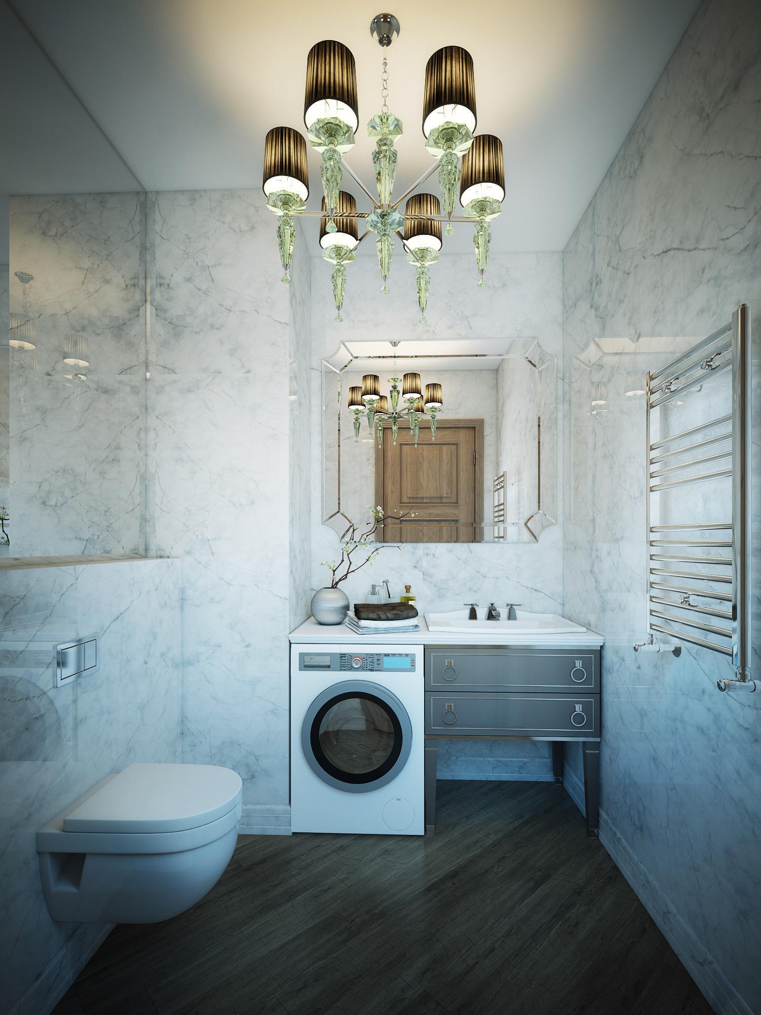 Master bathroom made in the style of Contemporary classics