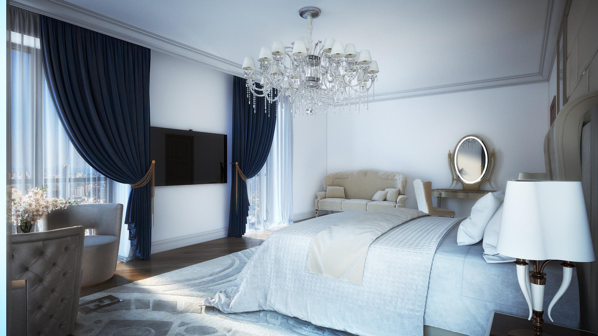Bedroom made in the style of Contemporary classics
