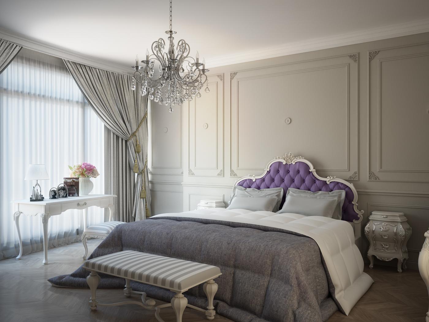 Master bedroom made in the style of Contemporary classics