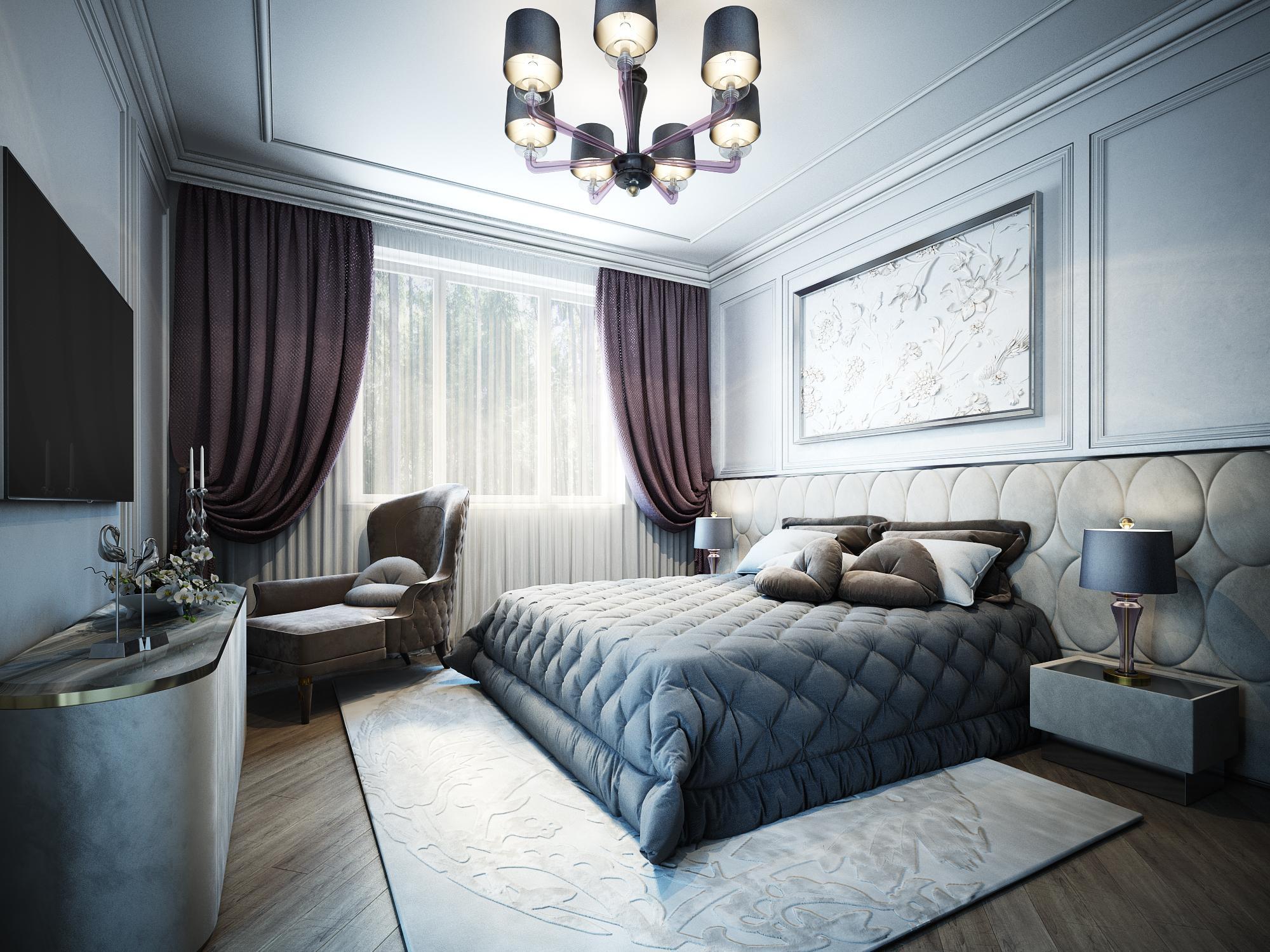 Master bedroom made in the style of Contemporary classics
