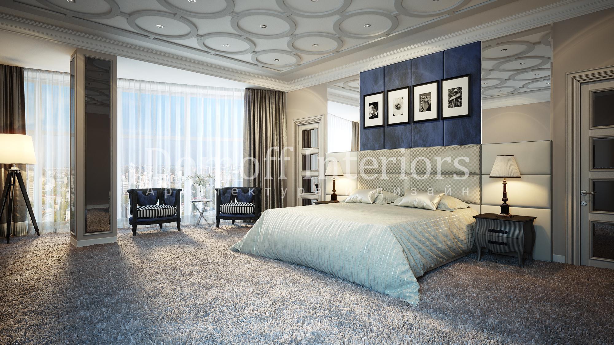 Master bedroom made in the style of Contemporary classics