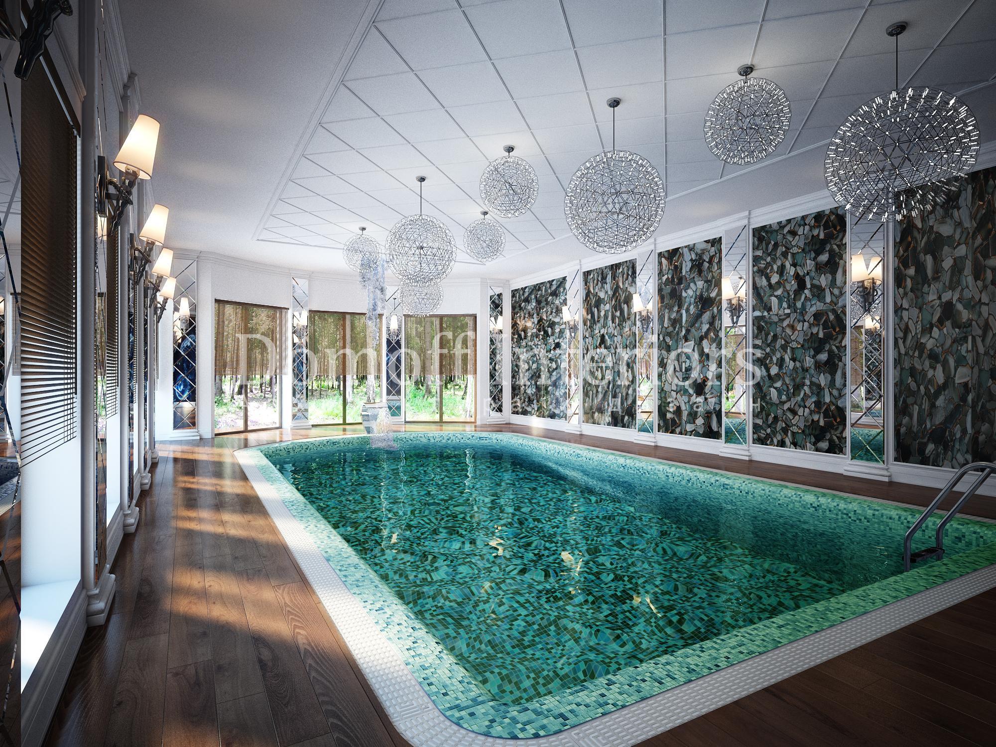 Swimming pool made in the style of Contemporary classics