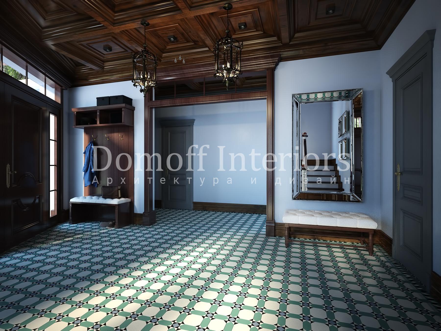 1st floor hall made in the style of Eclecticism Chateau