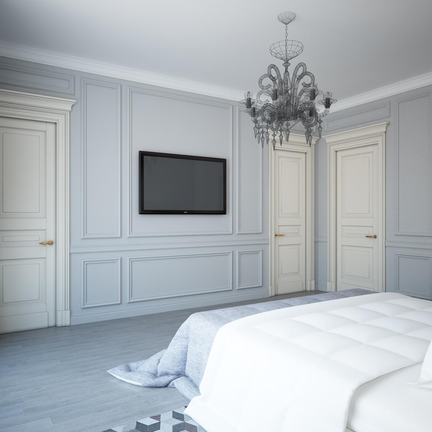 Master bedroom made in the style of Contemporary classics