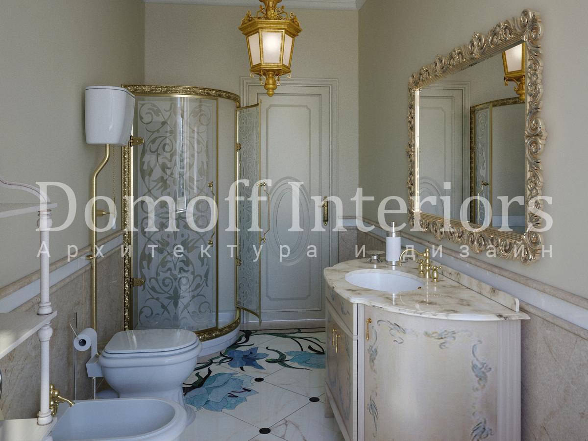 Guest bathroom made in the style of Classics