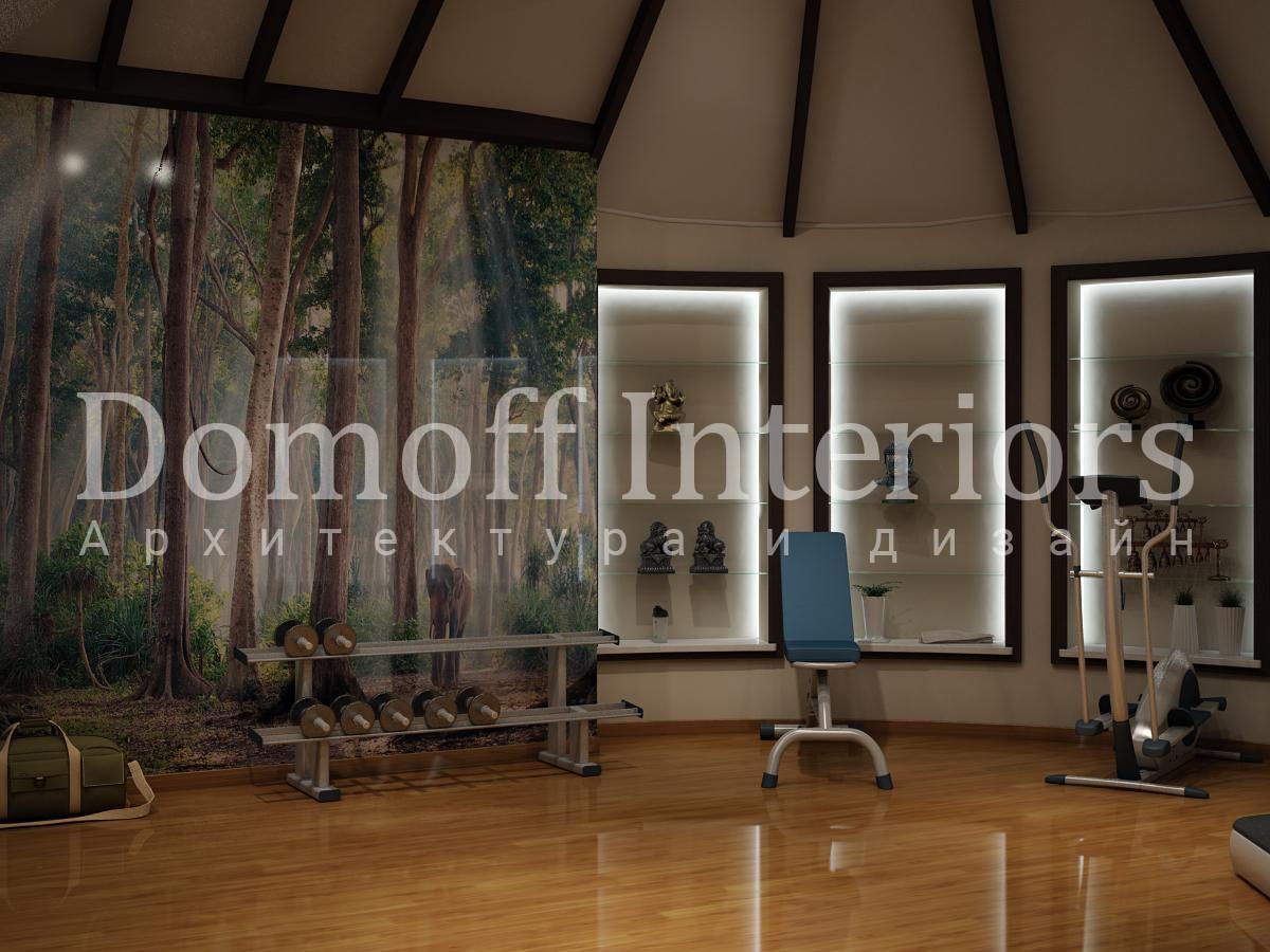 Gym made in the style of Eco style