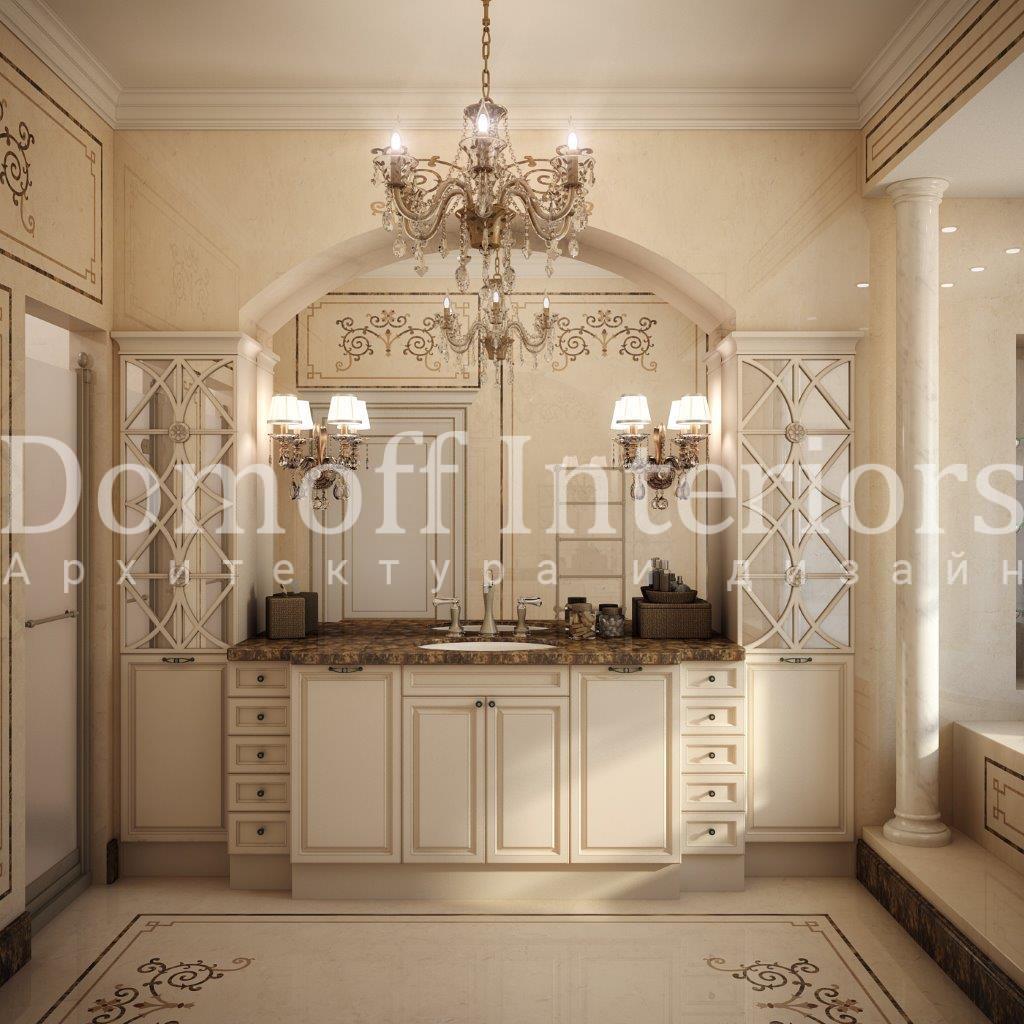 Master bathroom made in the style of Classics Contemporary classics