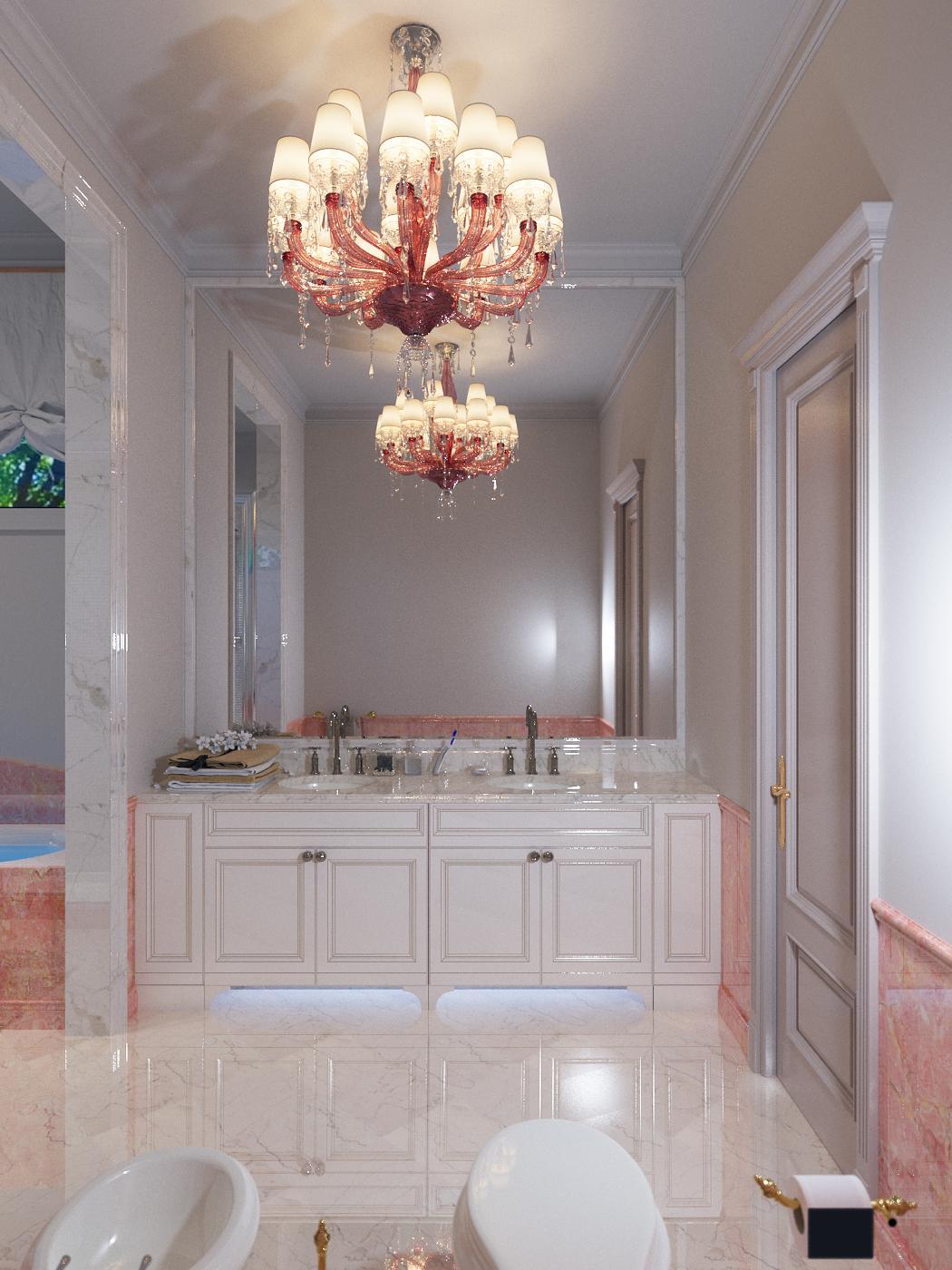 Children's bathroom made in the style of Contemporary classics