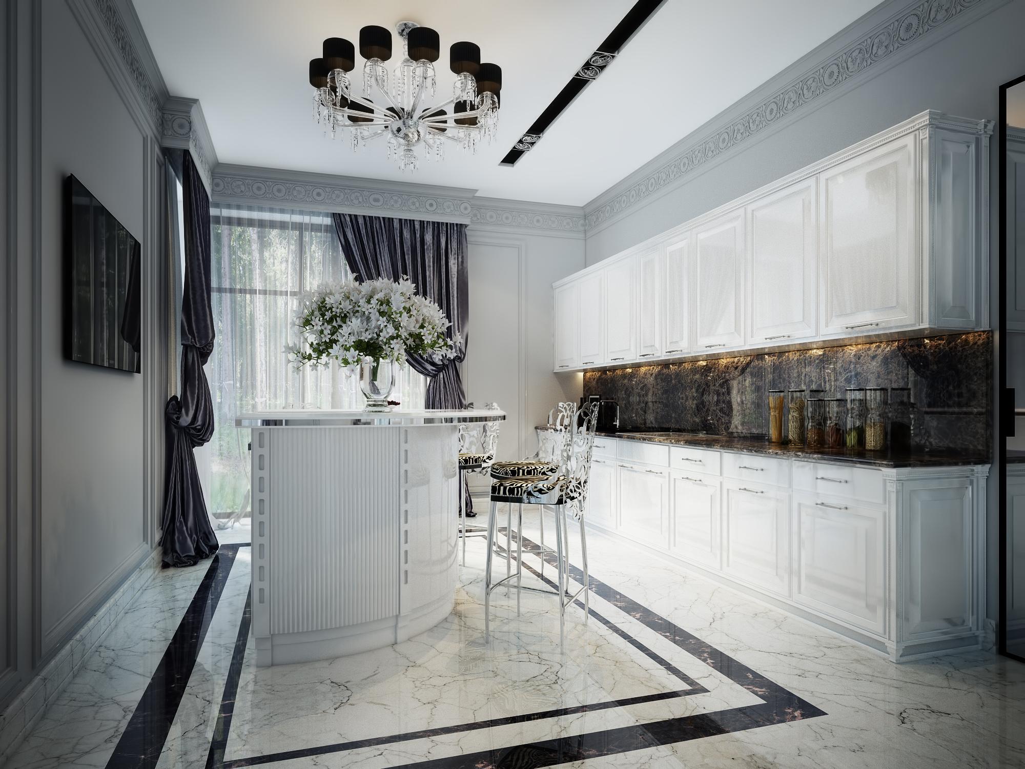 Kitchen made in the style of Contemporary classics