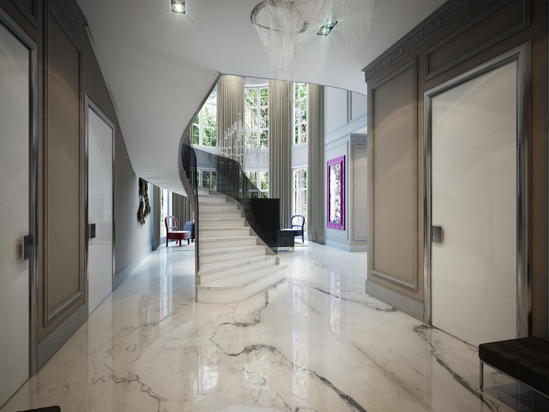 Hall made in the style of Contemporary classics