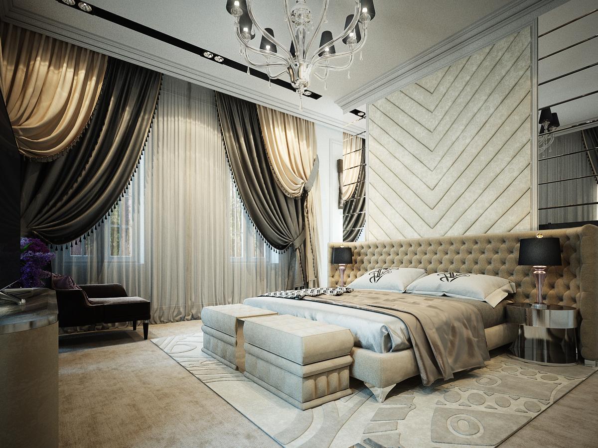 Master bedroom made in the style of Contemporary classics