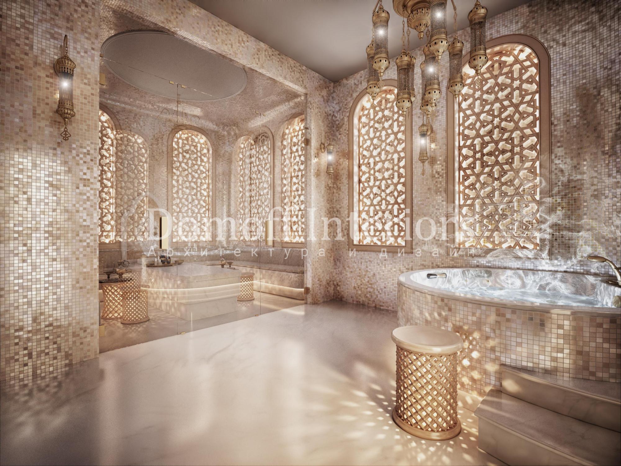 Hammam made in the style of Eclecticism