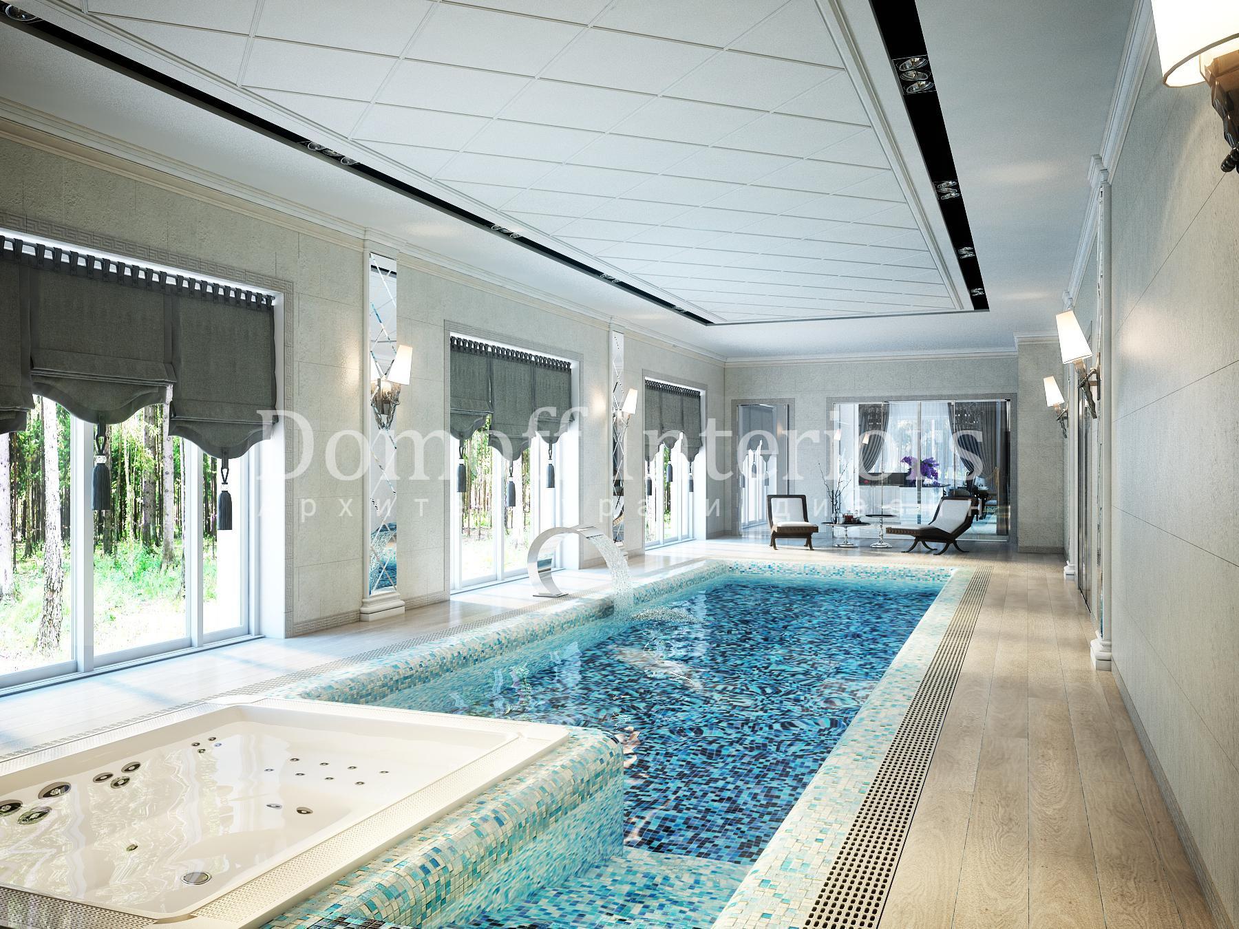 Swimming pool made in the style of Contemporary classics