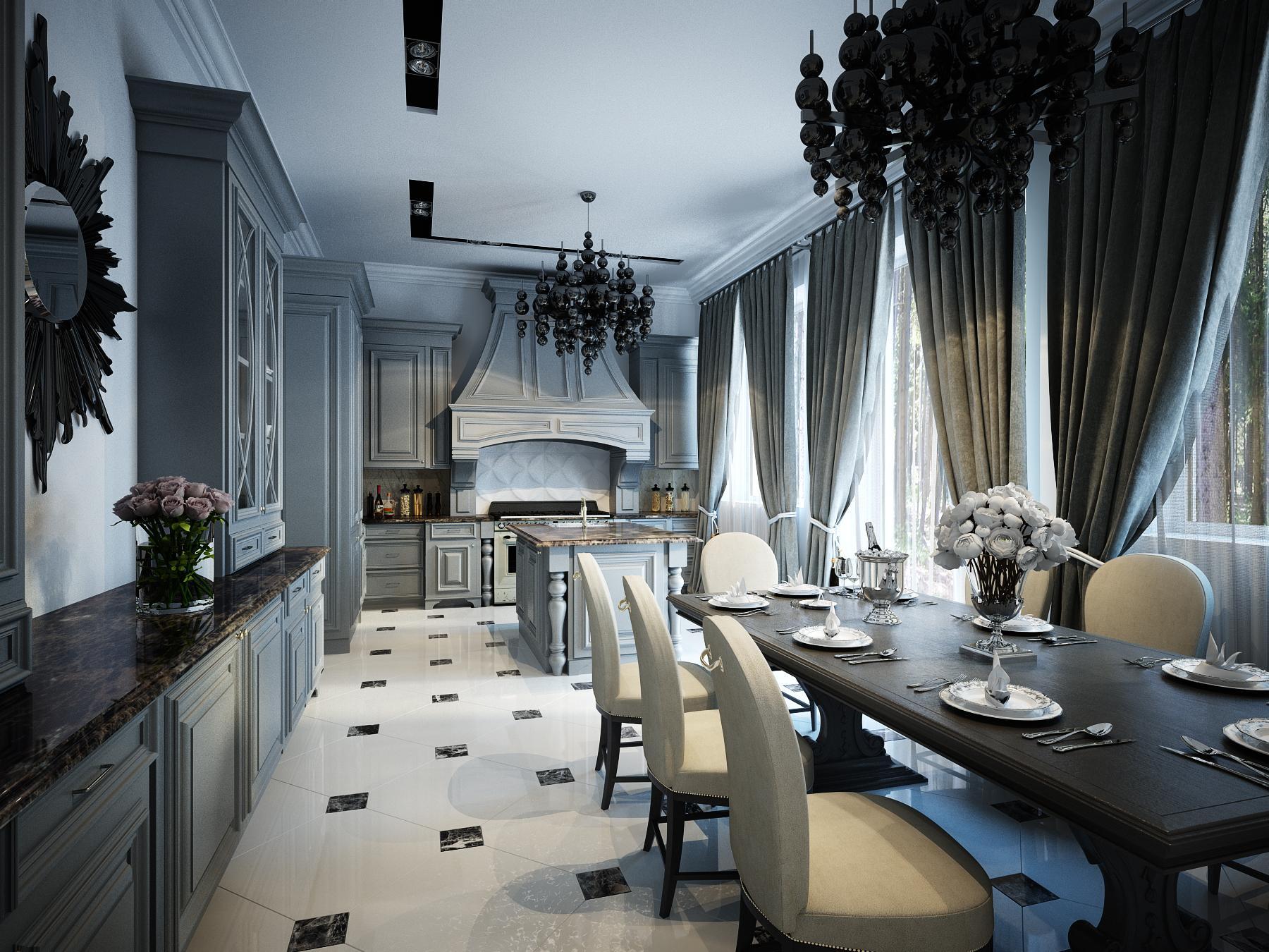 Kitchen&dining room made in the style of Contemporary classics