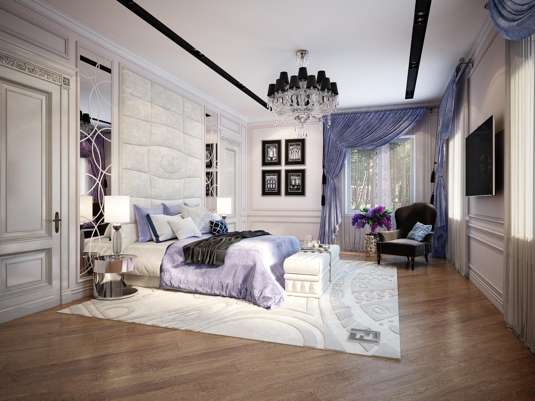 Master bedroom made in the style of Contemporary classics