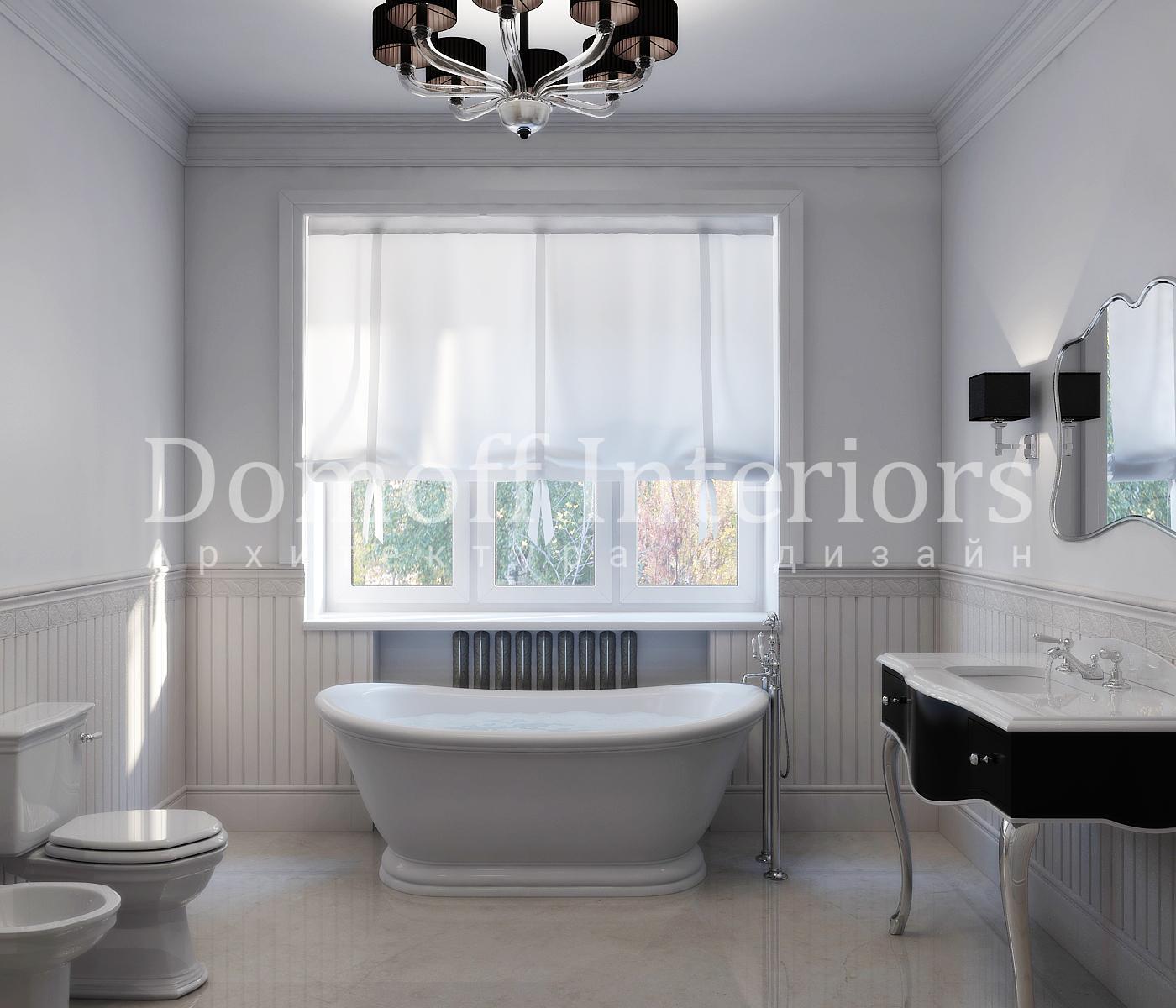 Master bathroom made in the style of Eclecticism Contemporary classics Contemporary