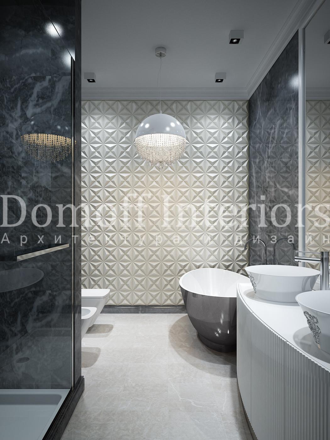 Master bathroom made in the style of Eclecticism Contemporary classics Contemporary