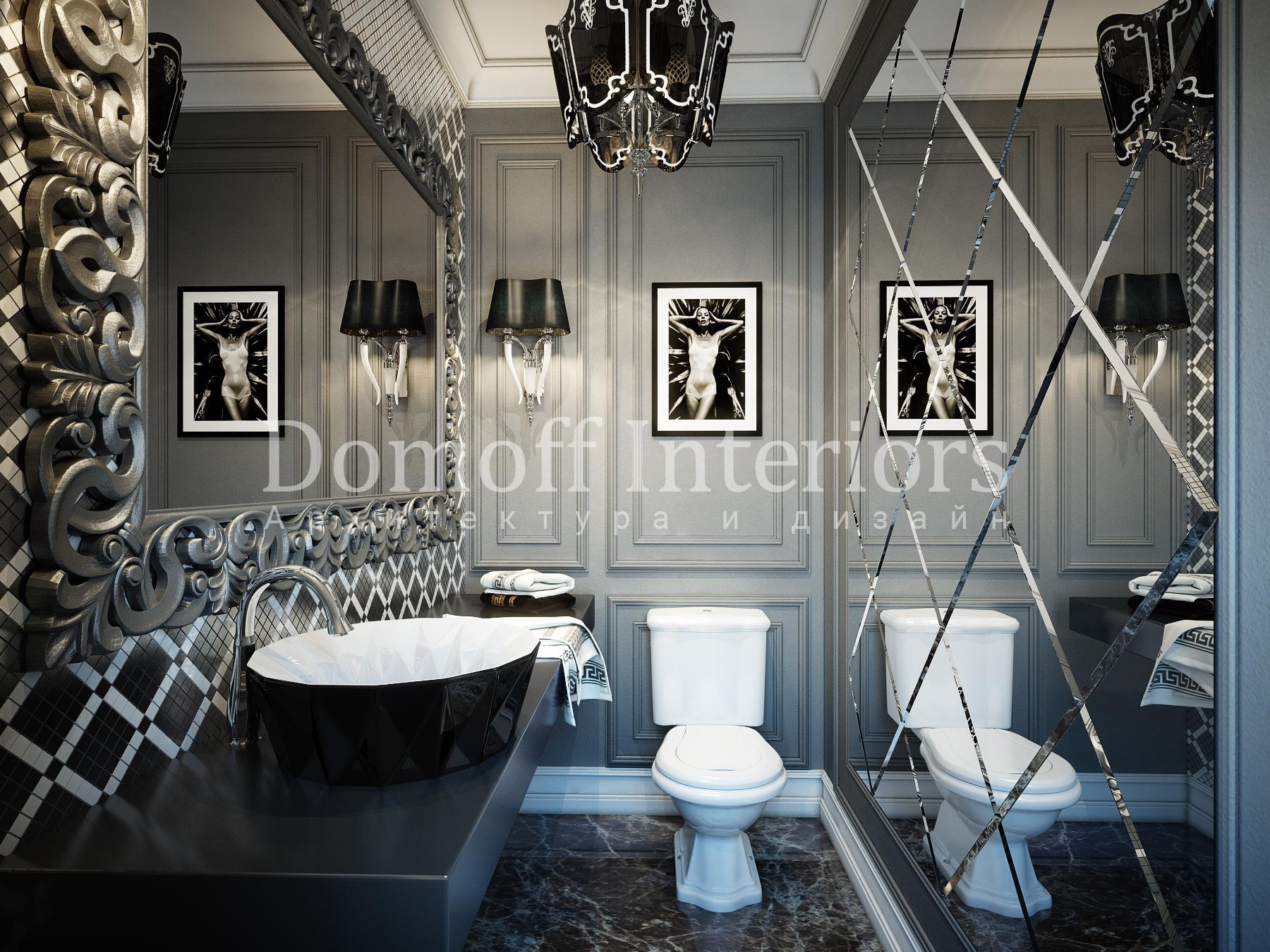 Bathroom made in the style of Contemporary classics