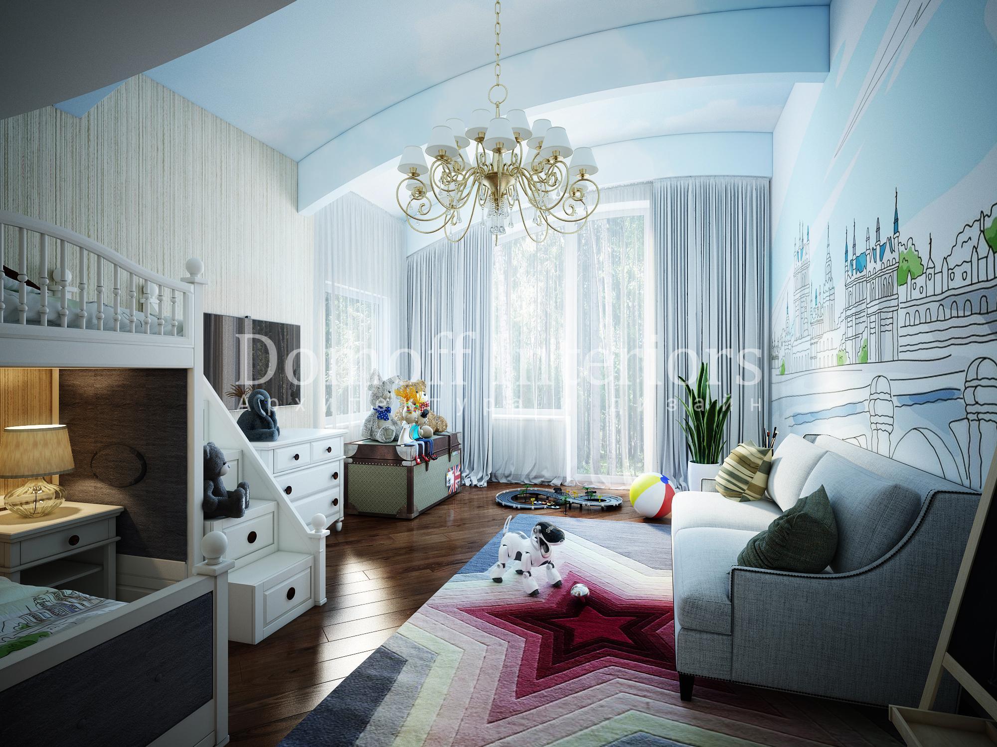 Nursery made in the style of Eclecticism Contemporary classics