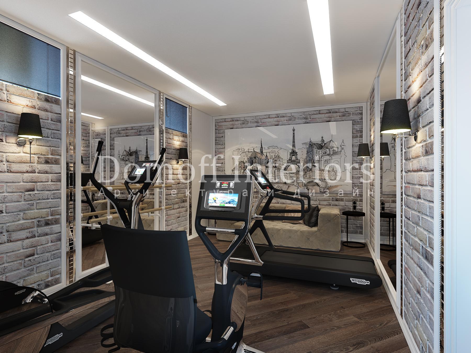 Gym made in the style of Eclecticism