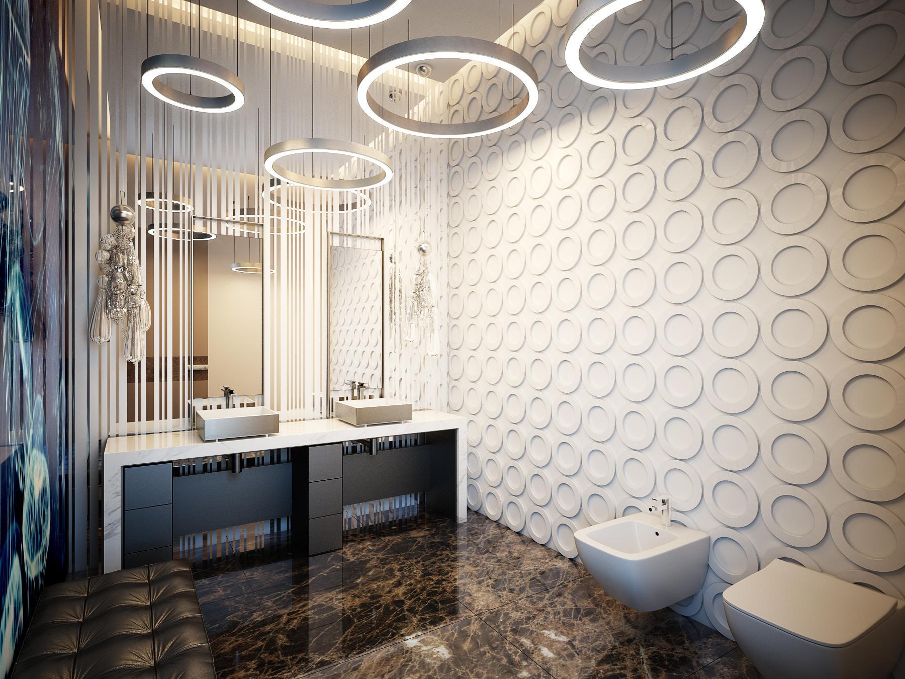 Bathroom No. 1 made in the style of Contemporary Eclecticism