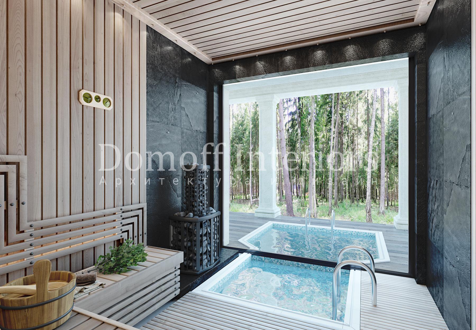 Steam room made in the style of Contemporary Eclecticism