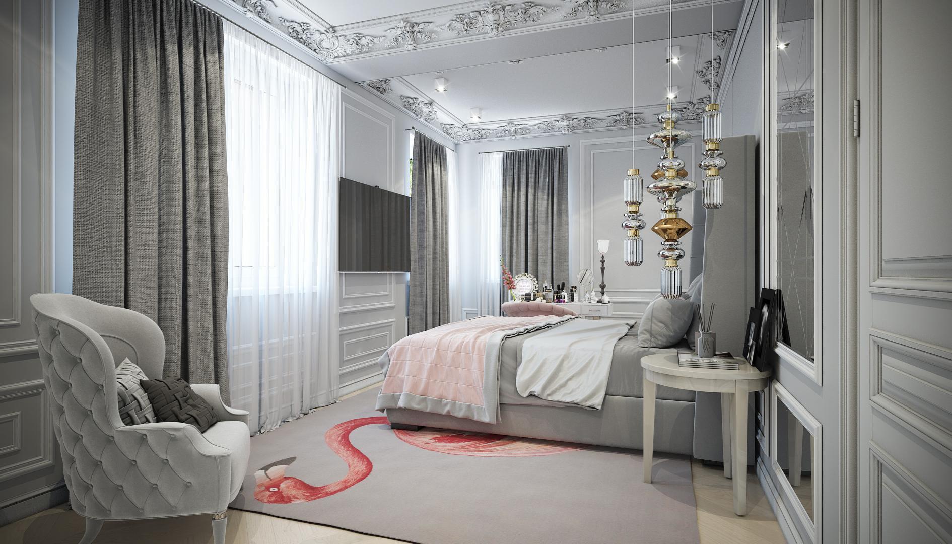 Спальня № 2 made in the style of Eclecticism Contemporary classics
