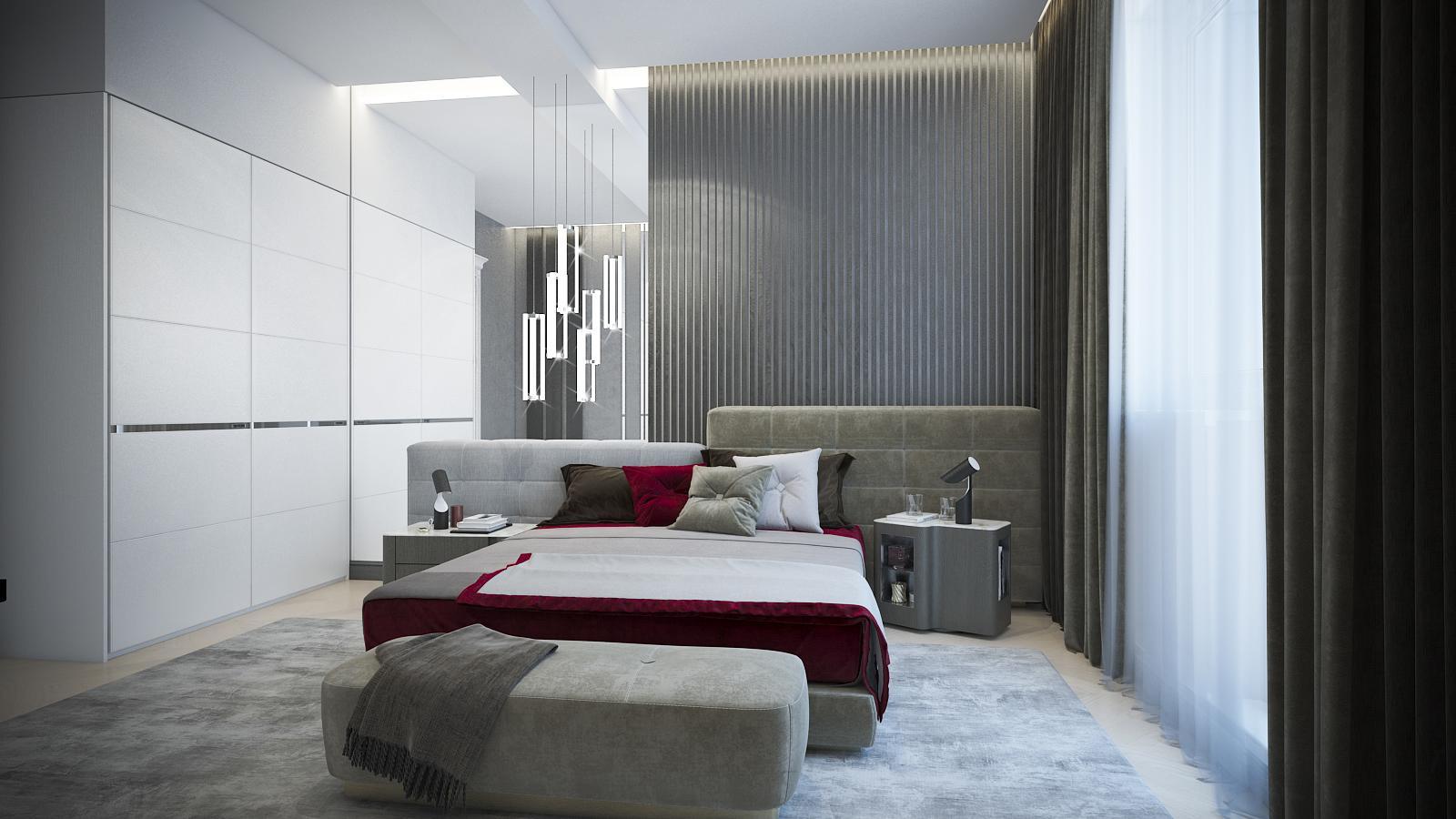 Спальня №1 made in the style of Contemporary Eclecticism